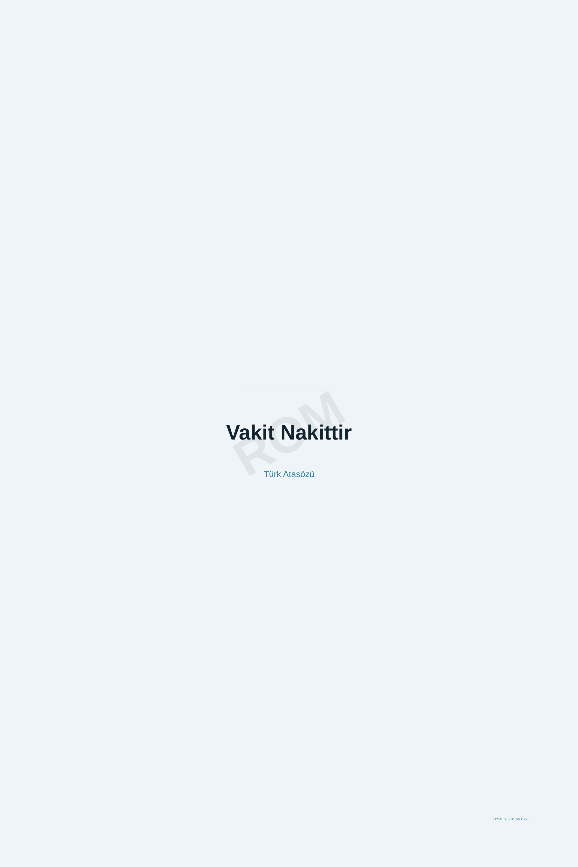 Vakit Nakittir · Okyanus · 24×36" — ROM dijital ürün önizlemesi (filigranlı)