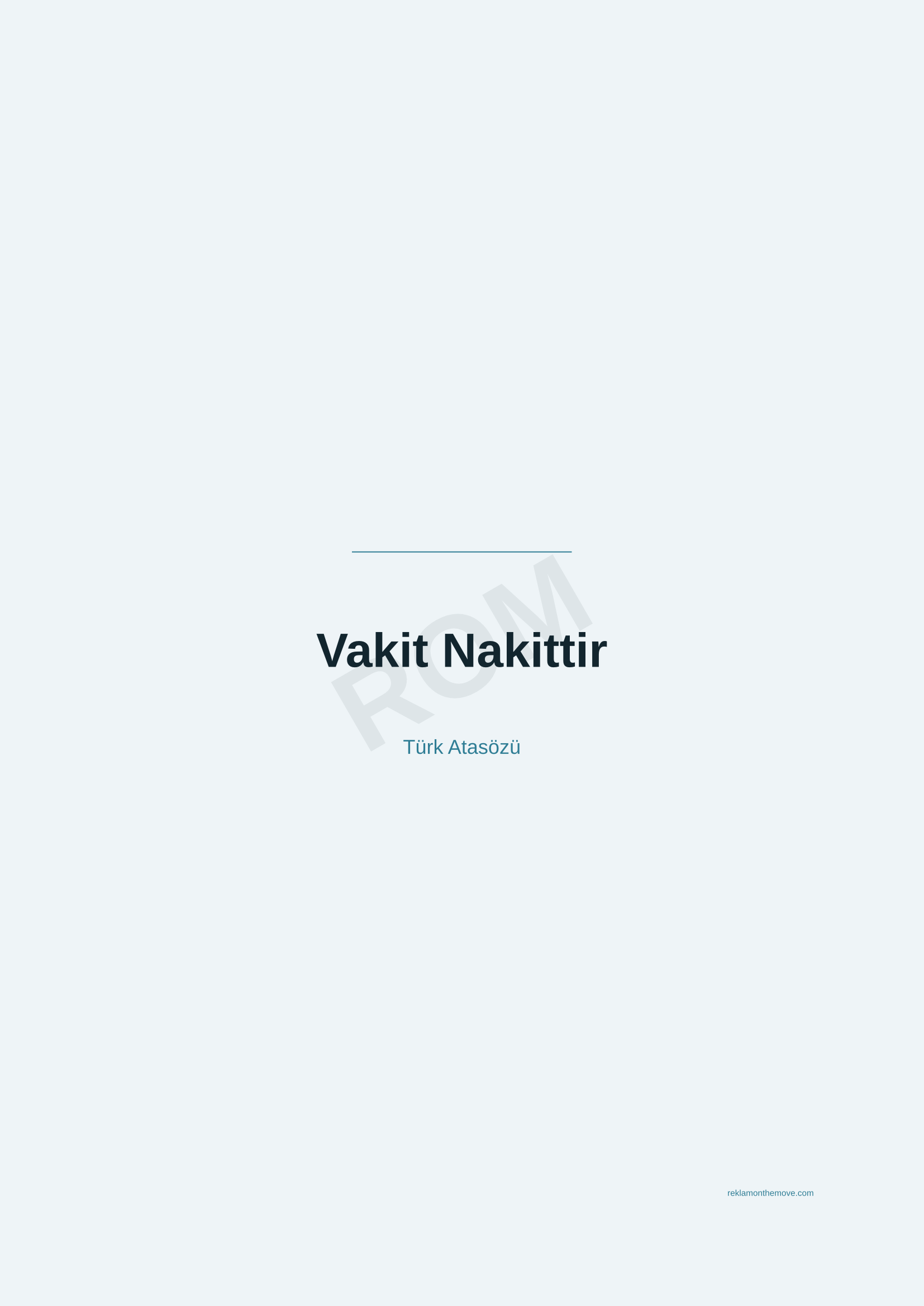 Vakit Nakittir · Okyanus · A2 — ROM dijital ürün önizlemesi (filigranlı)