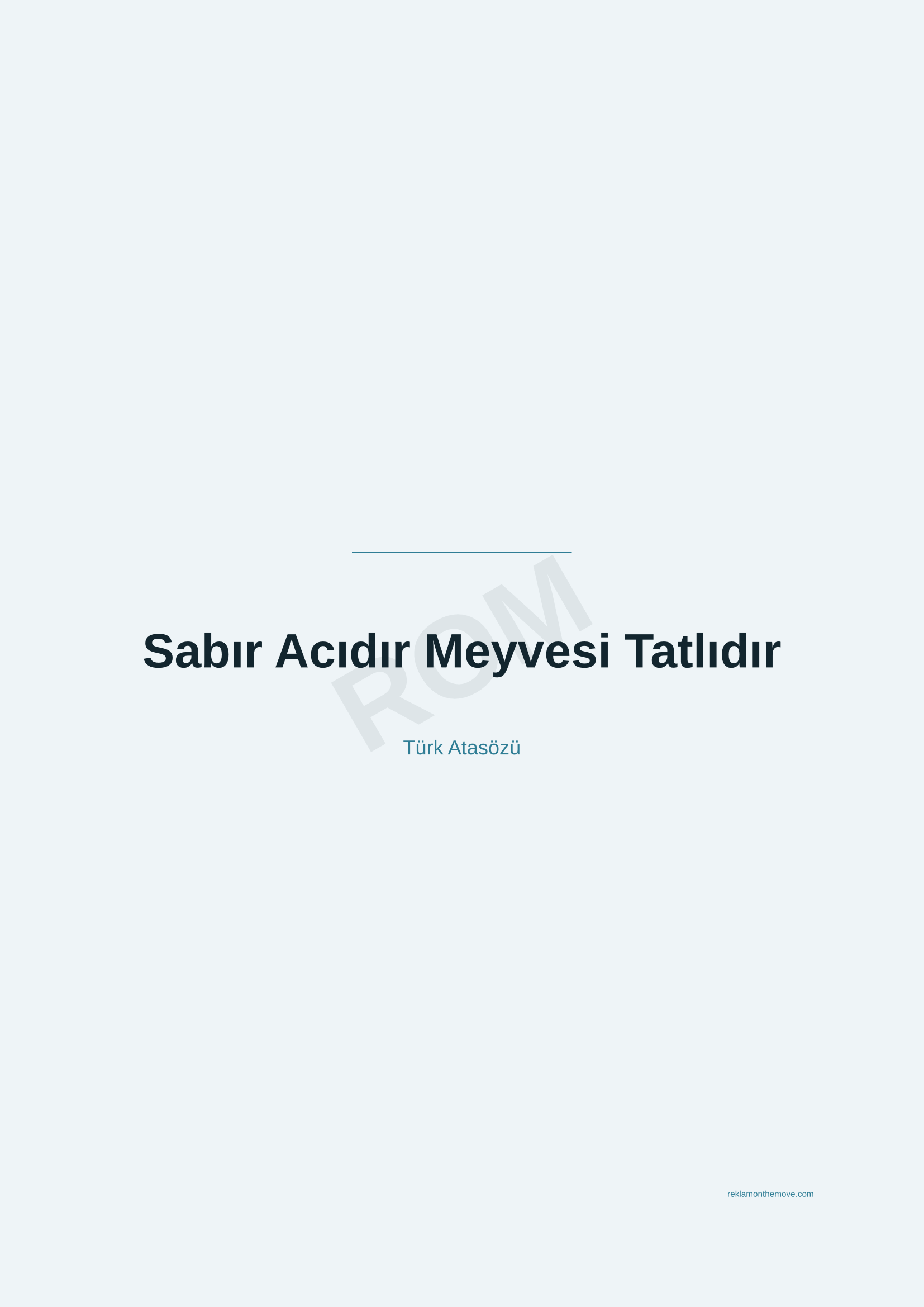Sabır Acıdır Meyvesi Tatlıdır · Okyanus — ROM dijital ürün önizlemesi (filigranlı)