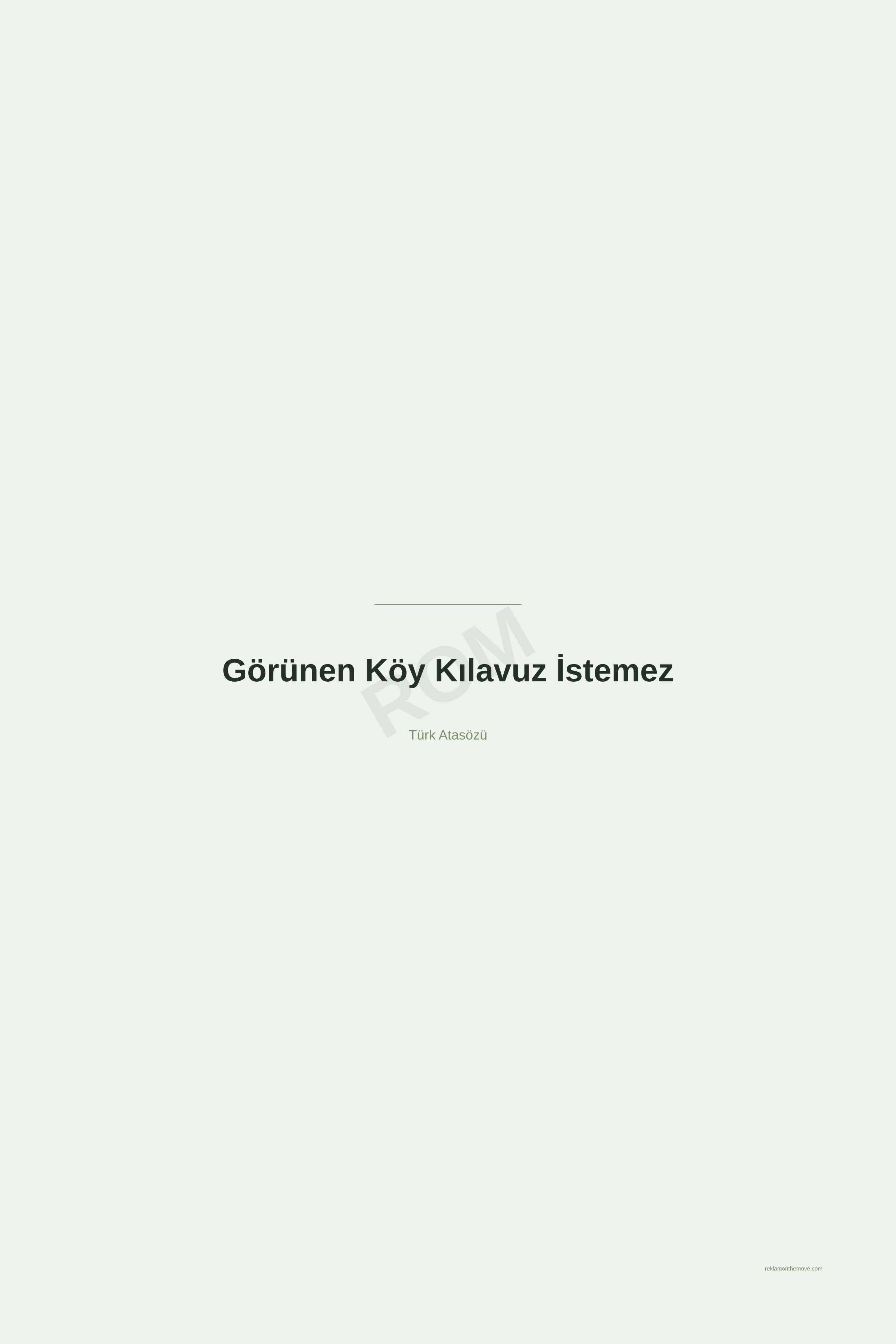 Görünen Köy Kılavuz İstemez · Adaçayı · 24×36" — ROM dijital ürün önizlemesi (filigranlı)