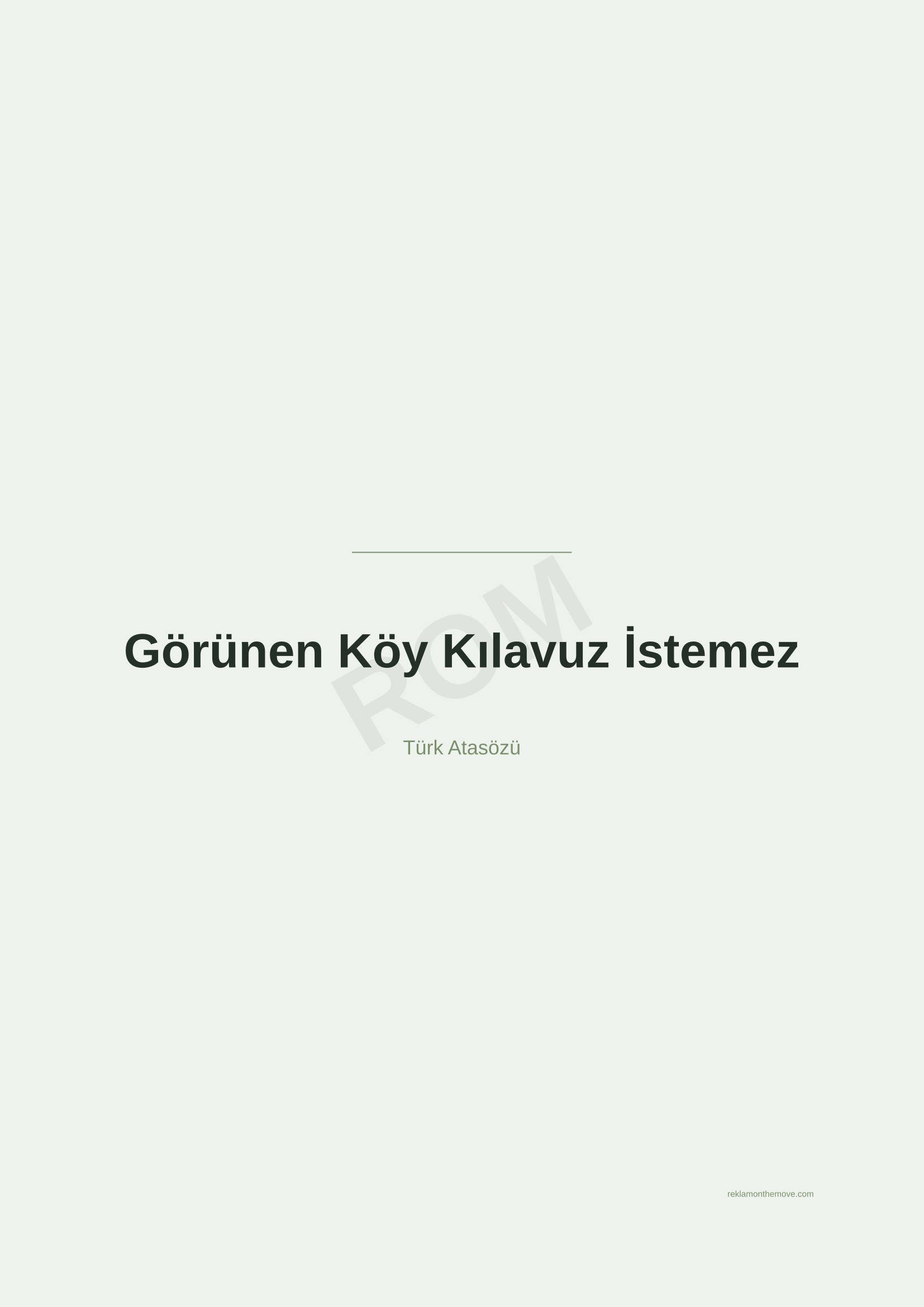 Görünen Köy Kılavuz İstemez · Adaçayı · A2 — ROM dijital ürün önizlemesi (filigranlı)