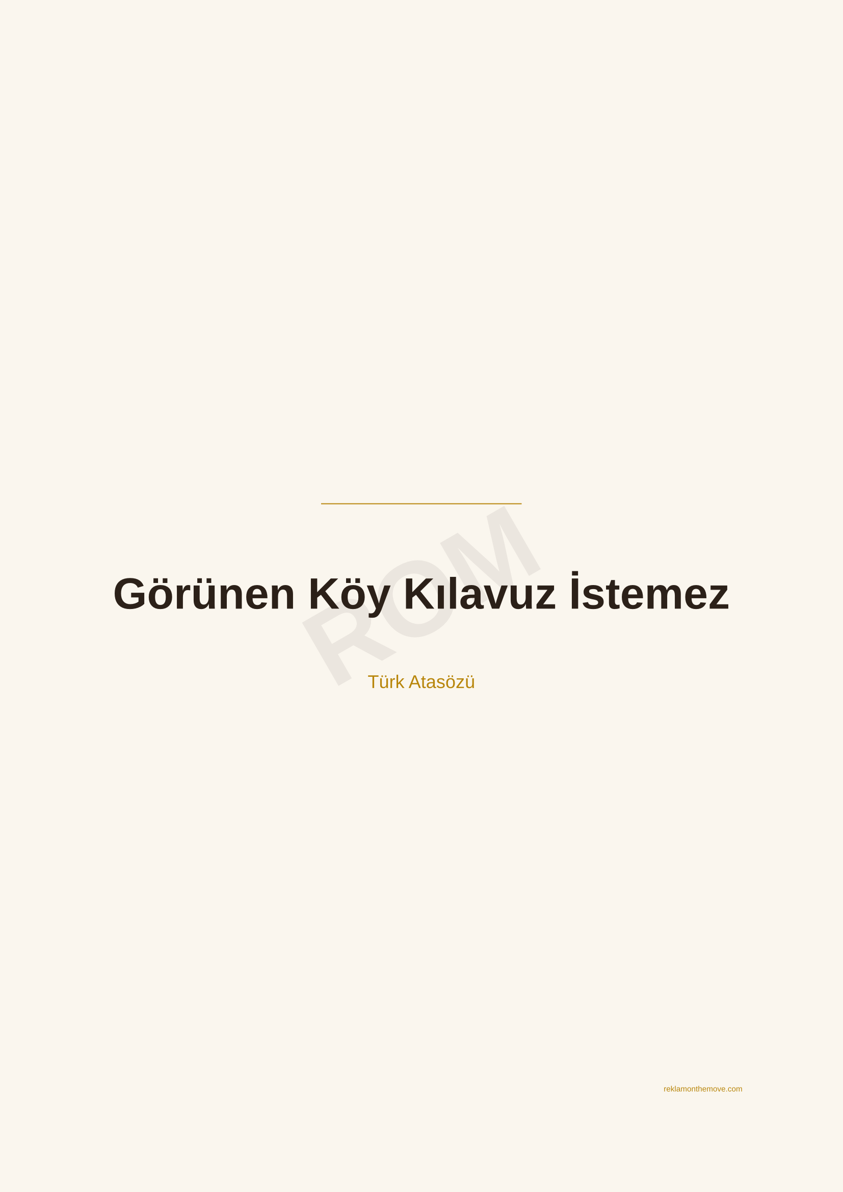 Görünen Köy Kılavuz İstemez · Espresso — ROM dijital ürün önizlemesi (filigranlı)