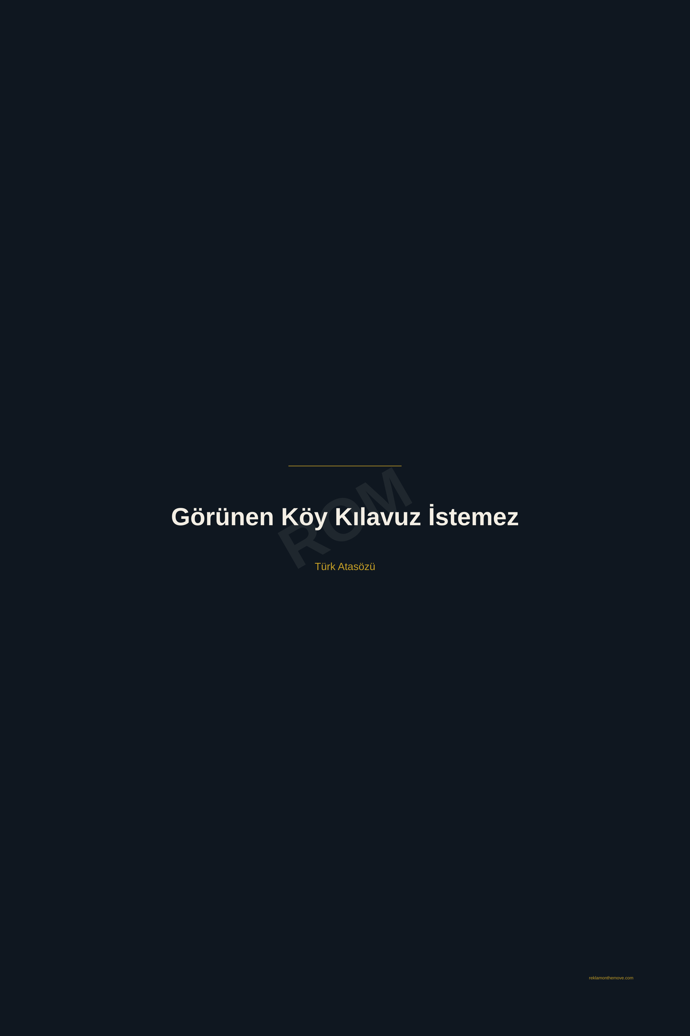 Görünen Köy Kılavuz İstemez · Gece · 24×36" — ROM dijital ürün önizlemesi (filigranlı)