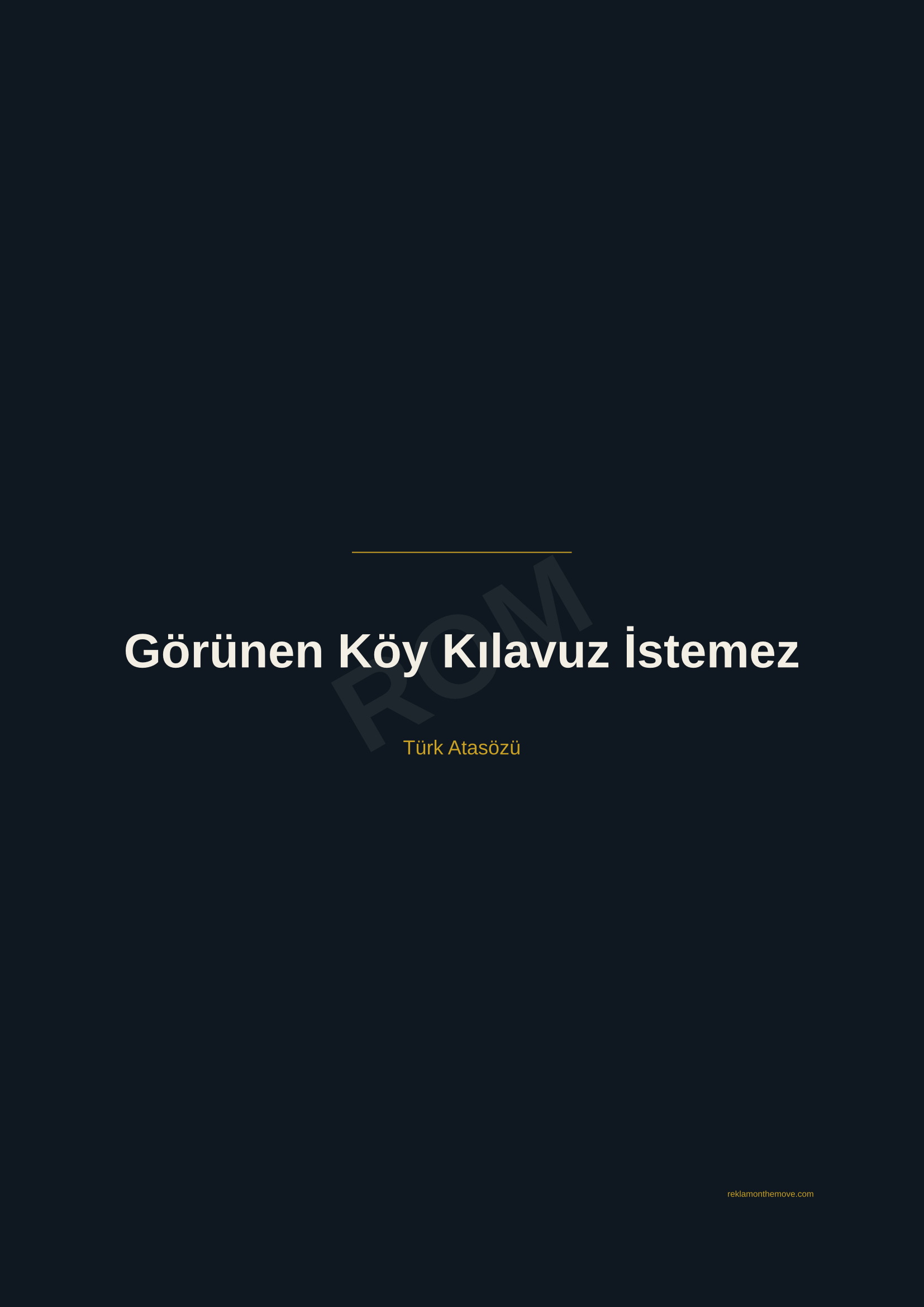 Görünen Köy Kılavuz İstemez · Gece · A2 — ROM dijital ürün önizlemesi (filigranlı)