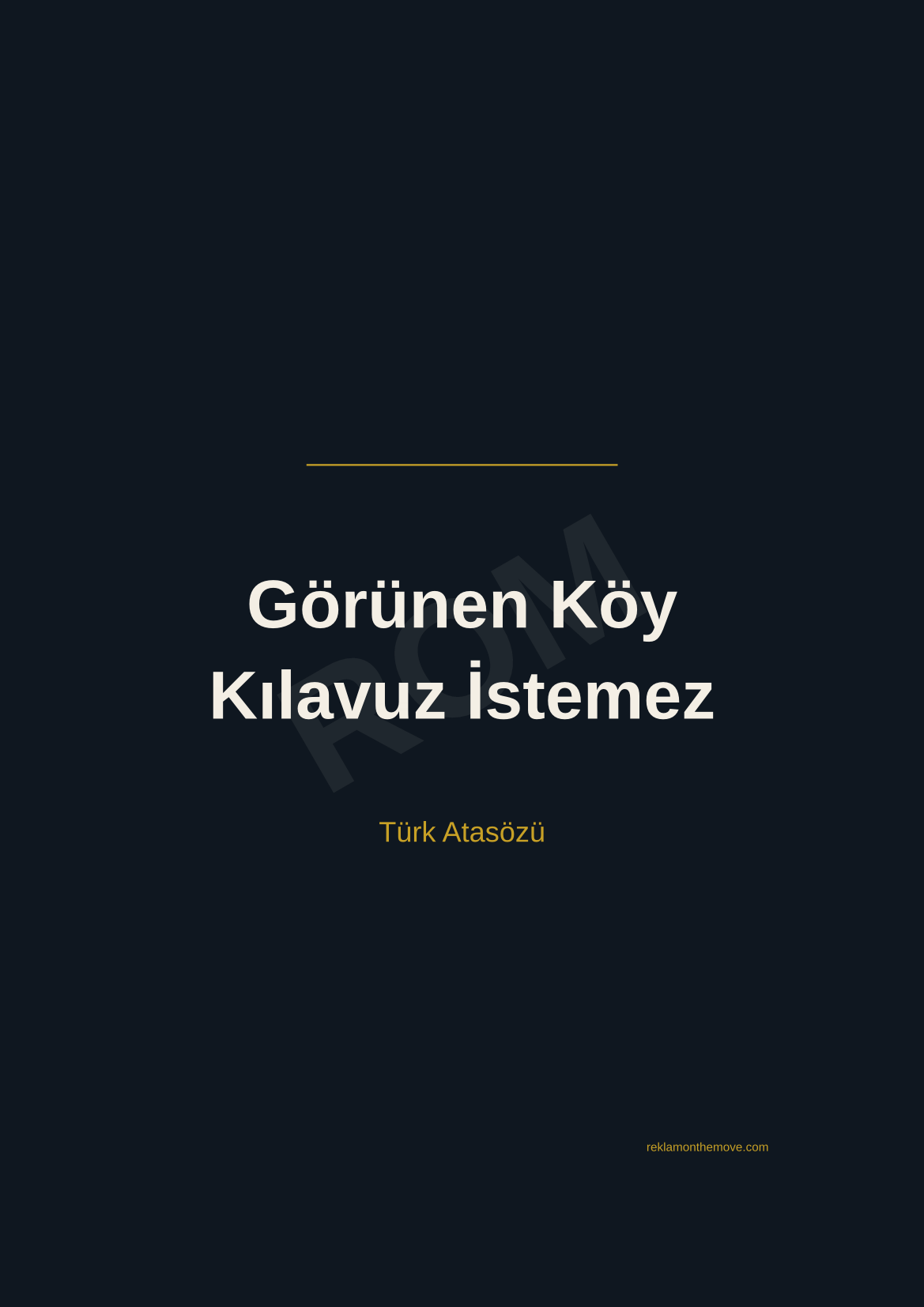 Görünen Köy Kılavuz İstemez · Gece · A3 — ROM dijital ürün önizlemesi (filigranlı)