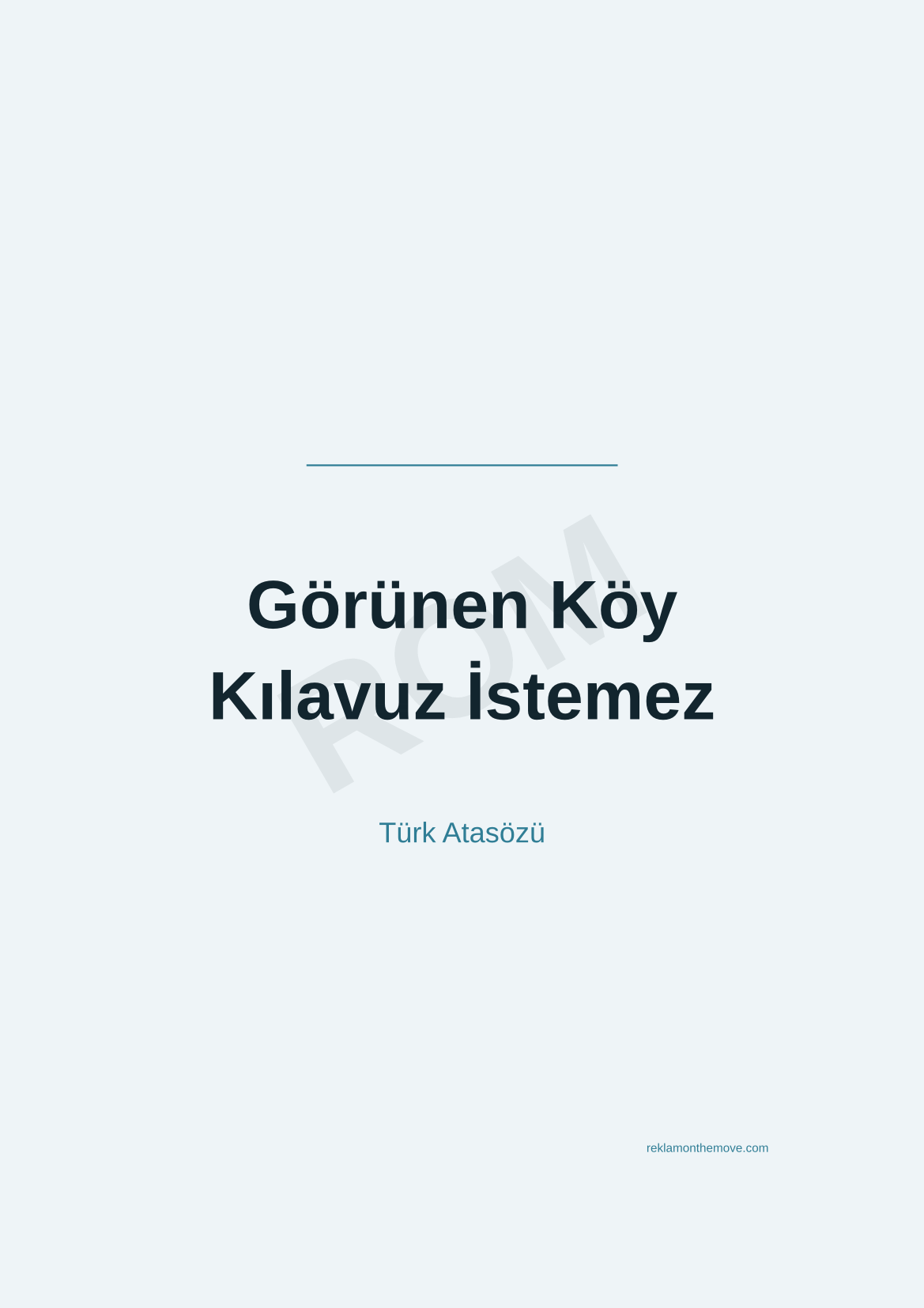 Görünen Köy Kılavuz İstemez · Okyanus · A3 — ROM dijital ürün önizlemesi (filigranlı)