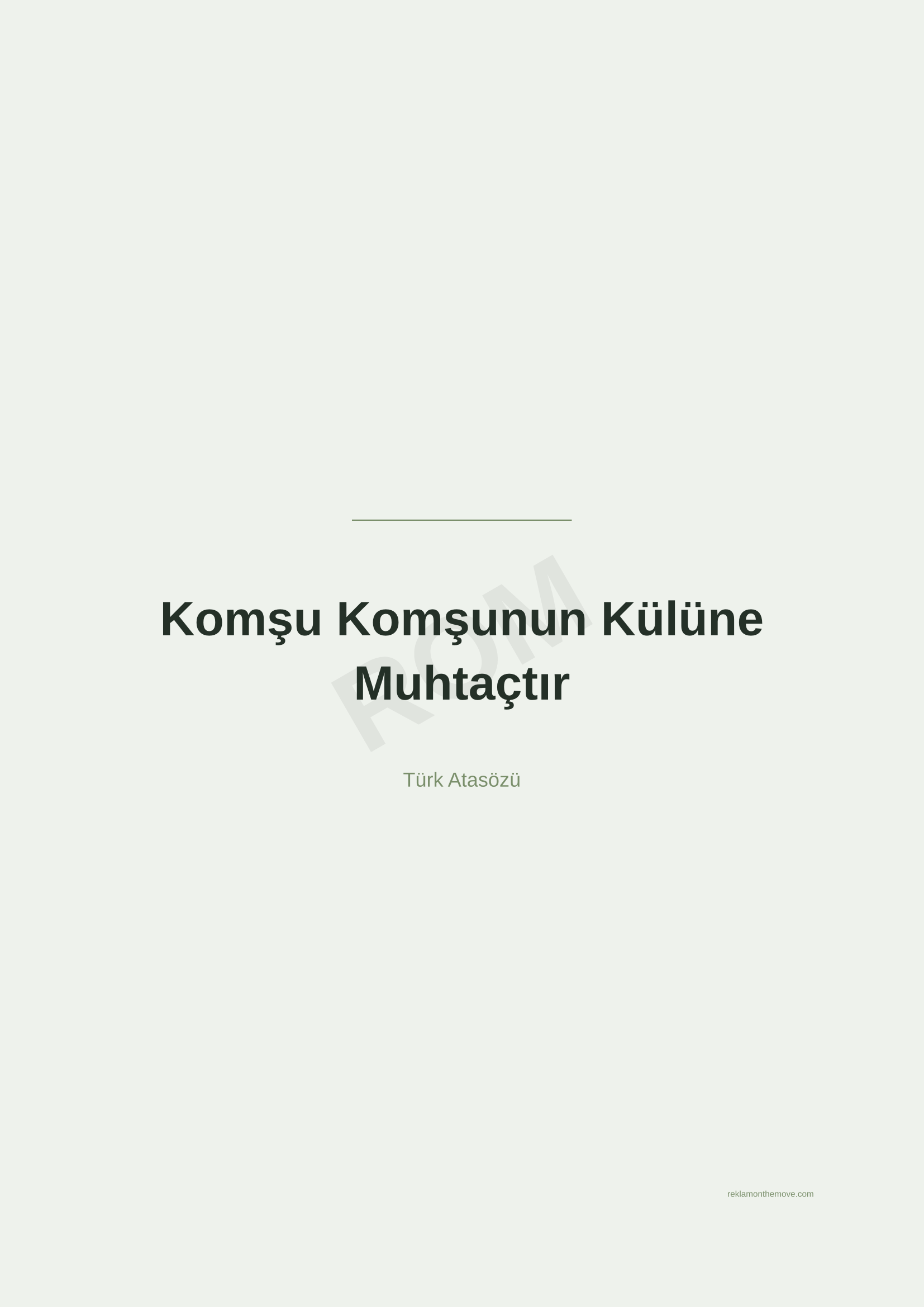 Komşu Komşunun Külüne Muhtaçtır · Adaçayı — ROM dijital ürün önizlemesi (filigranlı)