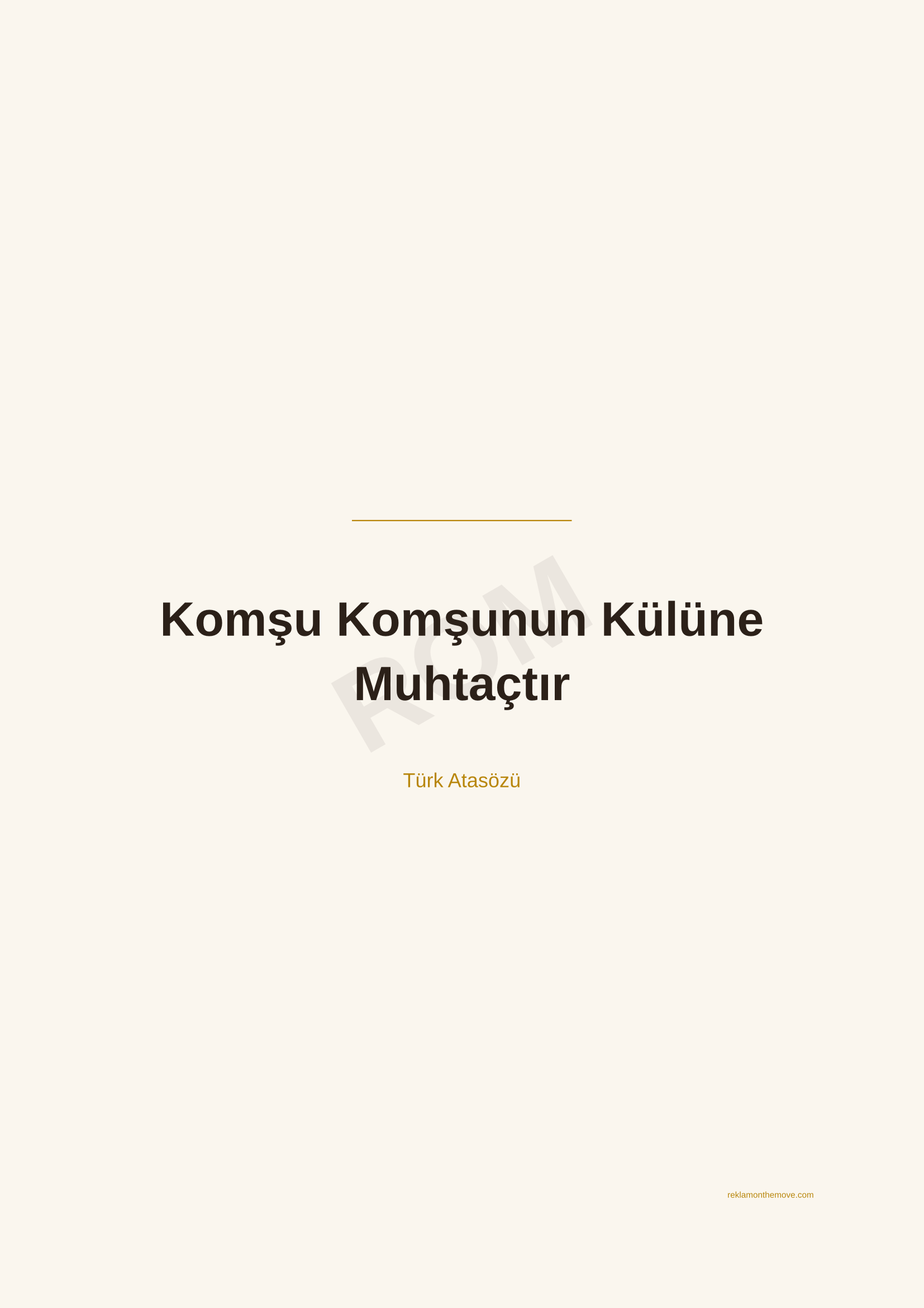 Komşu Komşunun Külüne Muhtaçtır · Espresso — ROM dijital ürün önizlemesi (filigranlı)