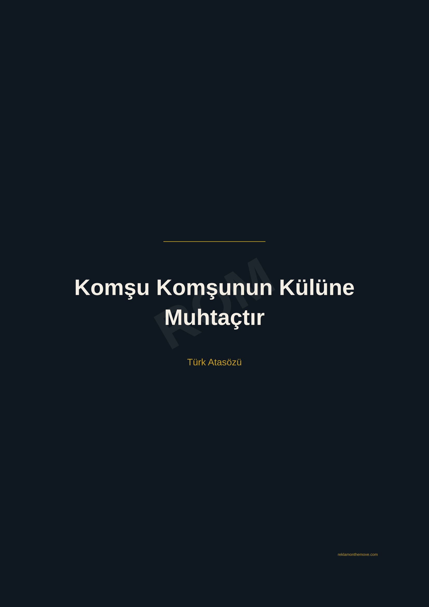 Komşu Komşunun Külüne Muhtaçtır · Gece · A2 — ROM dijital ürün önizlemesi (filigranlı)