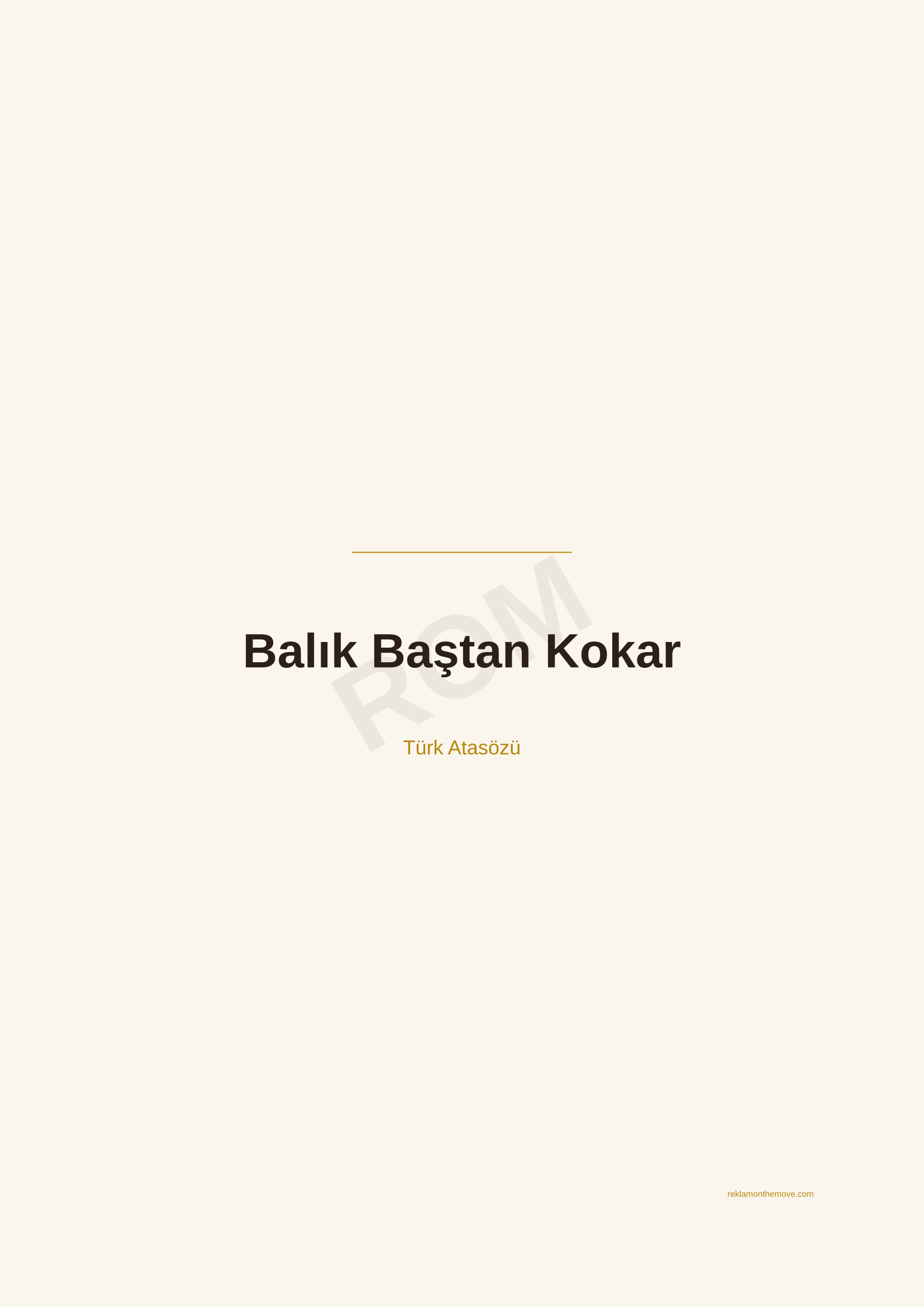 Balık Baştan Kokar · Espresso · A2 — ROM dijital ürün önizlemesi (filigranlı)