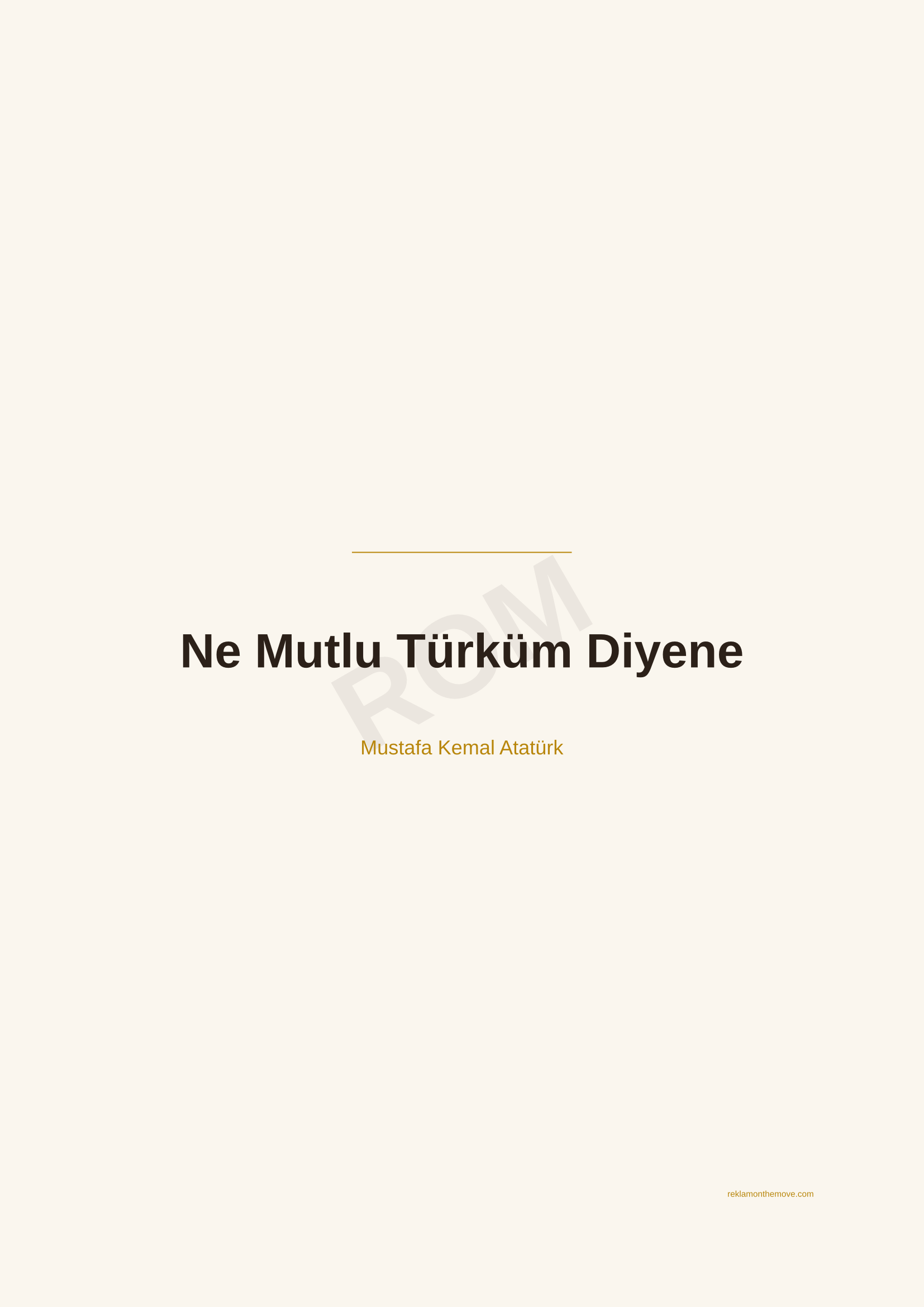 Ne Mutlu Türküm Diyene · Espresso — ROM dijital ürün önizlemesi (filigranlı)