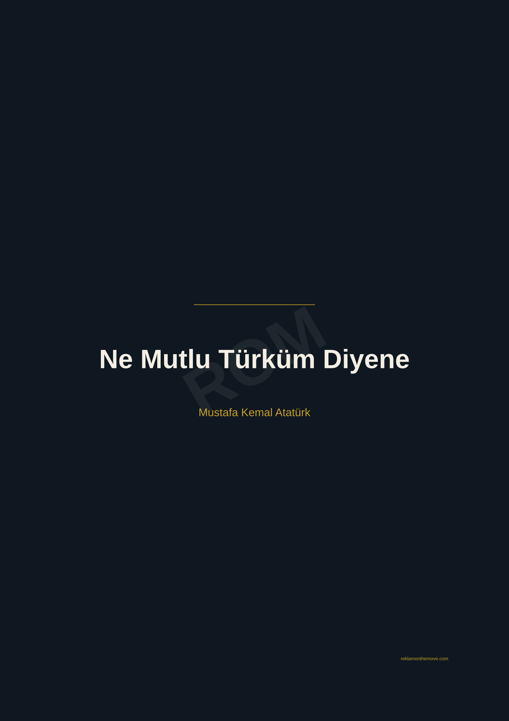 Ne Mutlu Türküm Diyene · Gece — ROM dijital ürün önizlemesi (filigranlı)