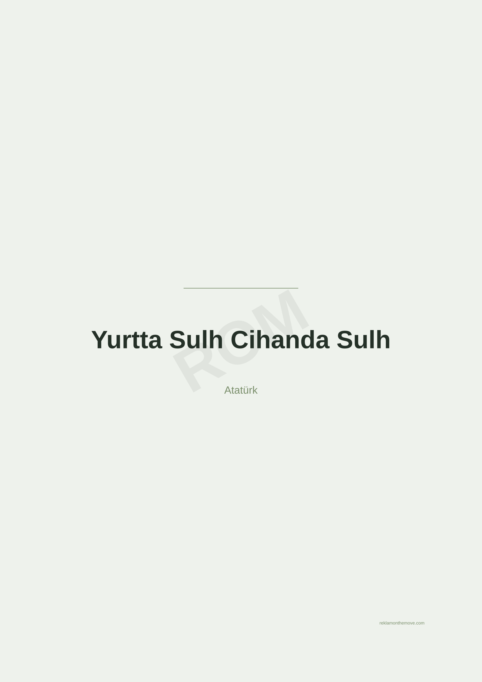 Yurtta Sulh Cihanda Sulh · Adaçayı — ROM dijital ürün önizlemesi (filigranlı)
