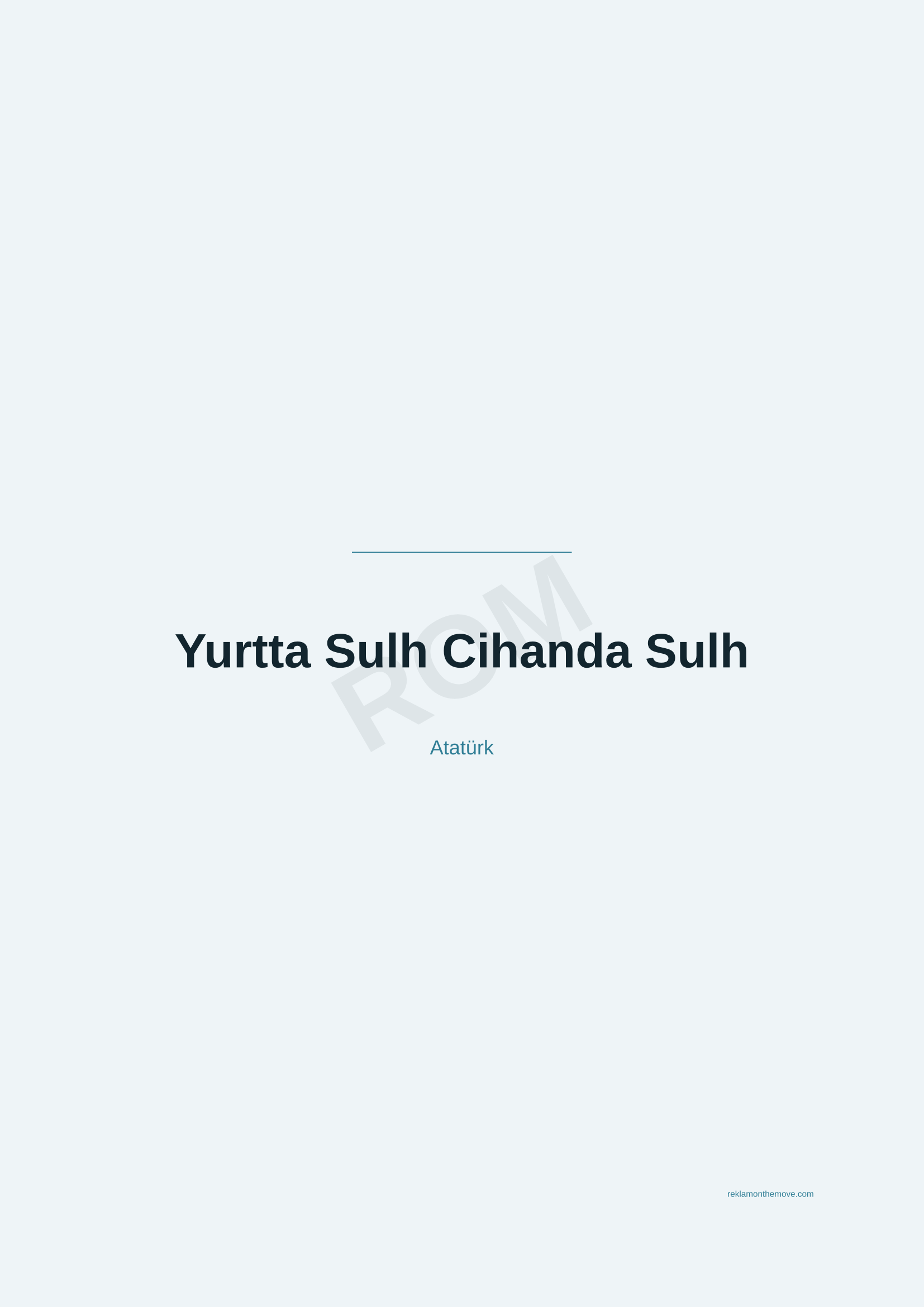 Yurtta Sulh Cihanda Sulh · Okyanus — ROM dijital ürün önizlemesi (filigranlı)