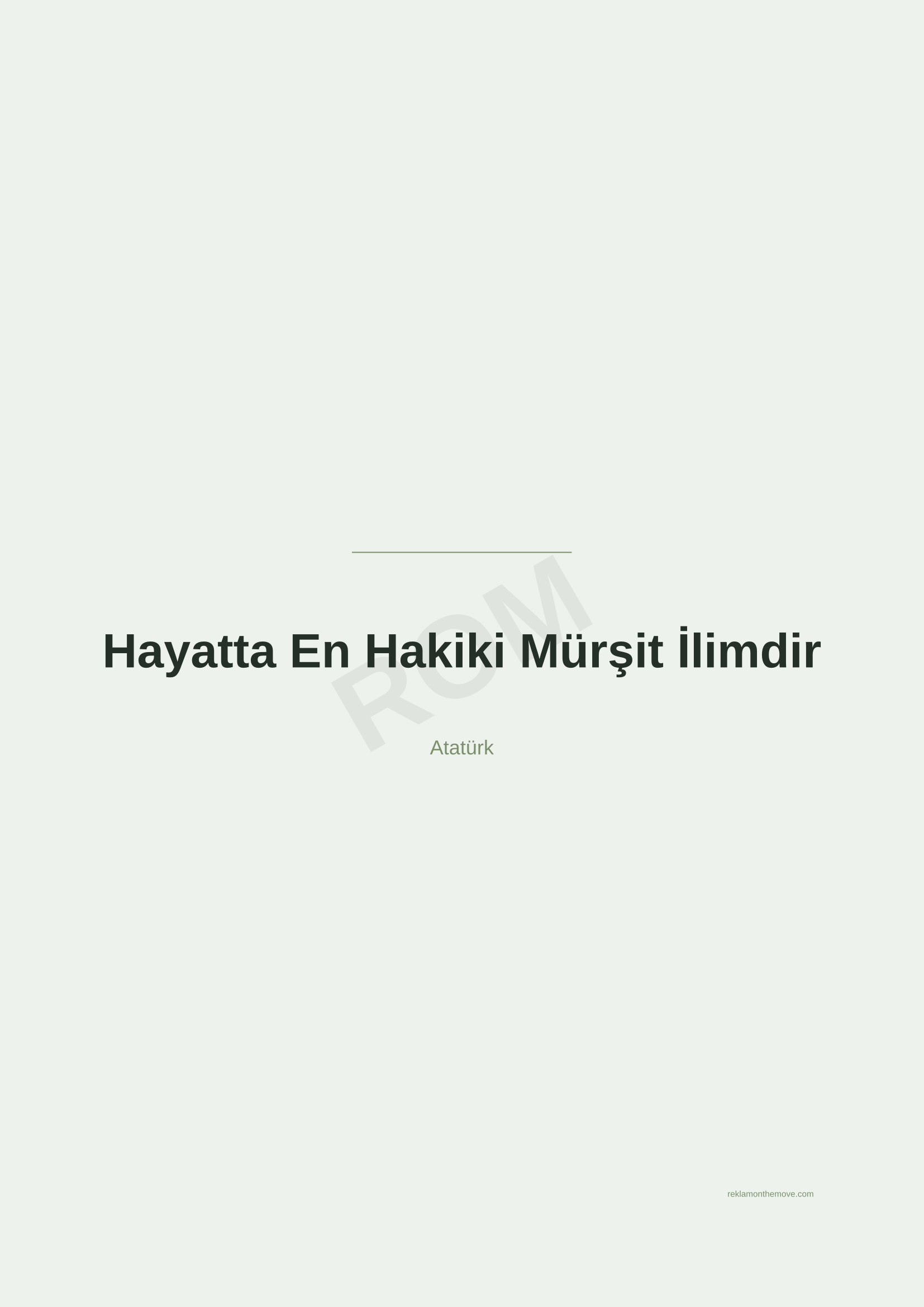 Hayatta En Hakiki Mürşit İlimdir · Adaçayı — ROM dijital ürün önizlemesi (filigranlı)