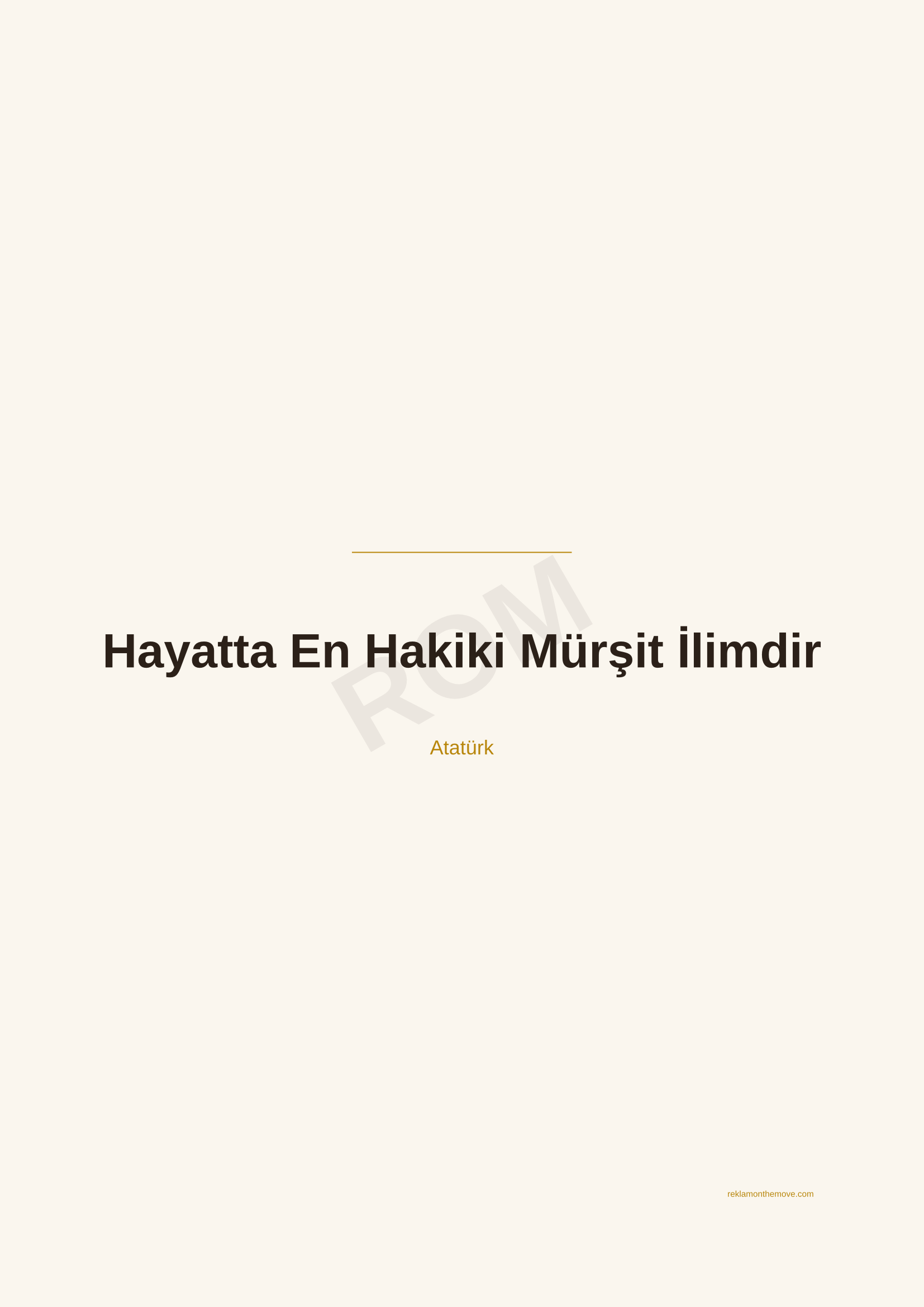 Hayatta En Hakiki Mürşit İlimdir · Espresso — ROM dijital ürün önizlemesi (filigranlı)