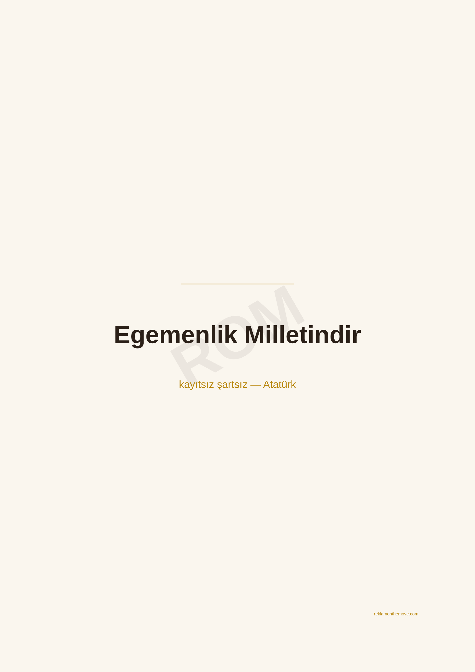Egemenlik Milletindir · Espresso — ROM dijital ürün önizlemesi (filigranlı)