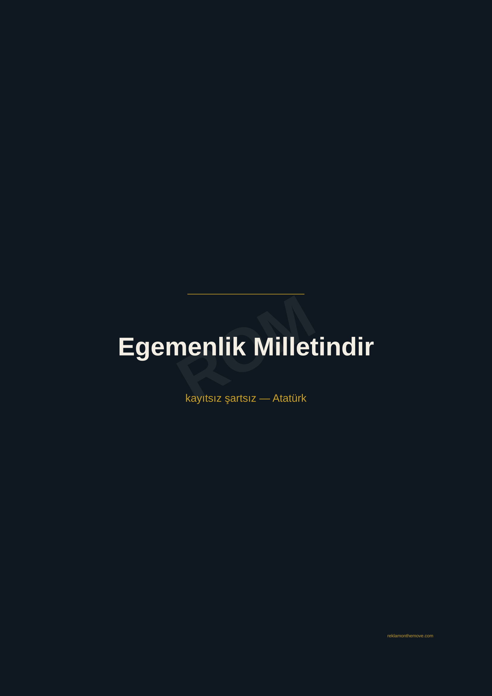 Egemenlik Milletindir · Gece — ROM dijital ürün önizlemesi (filigranlı)