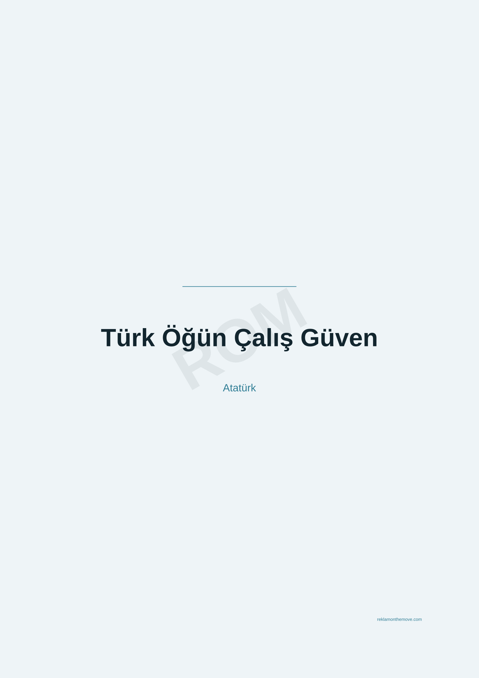 Türk Öğün Çalış Güven · Okyanus — ROM dijital ürün önizlemesi (filigranlı)