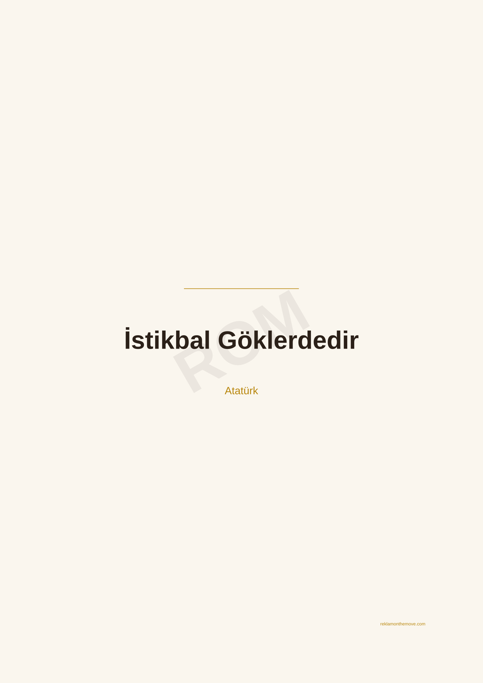 İstikbal Göklerdedir · Espresso — ROM dijital ürün önizlemesi (filigranlı)