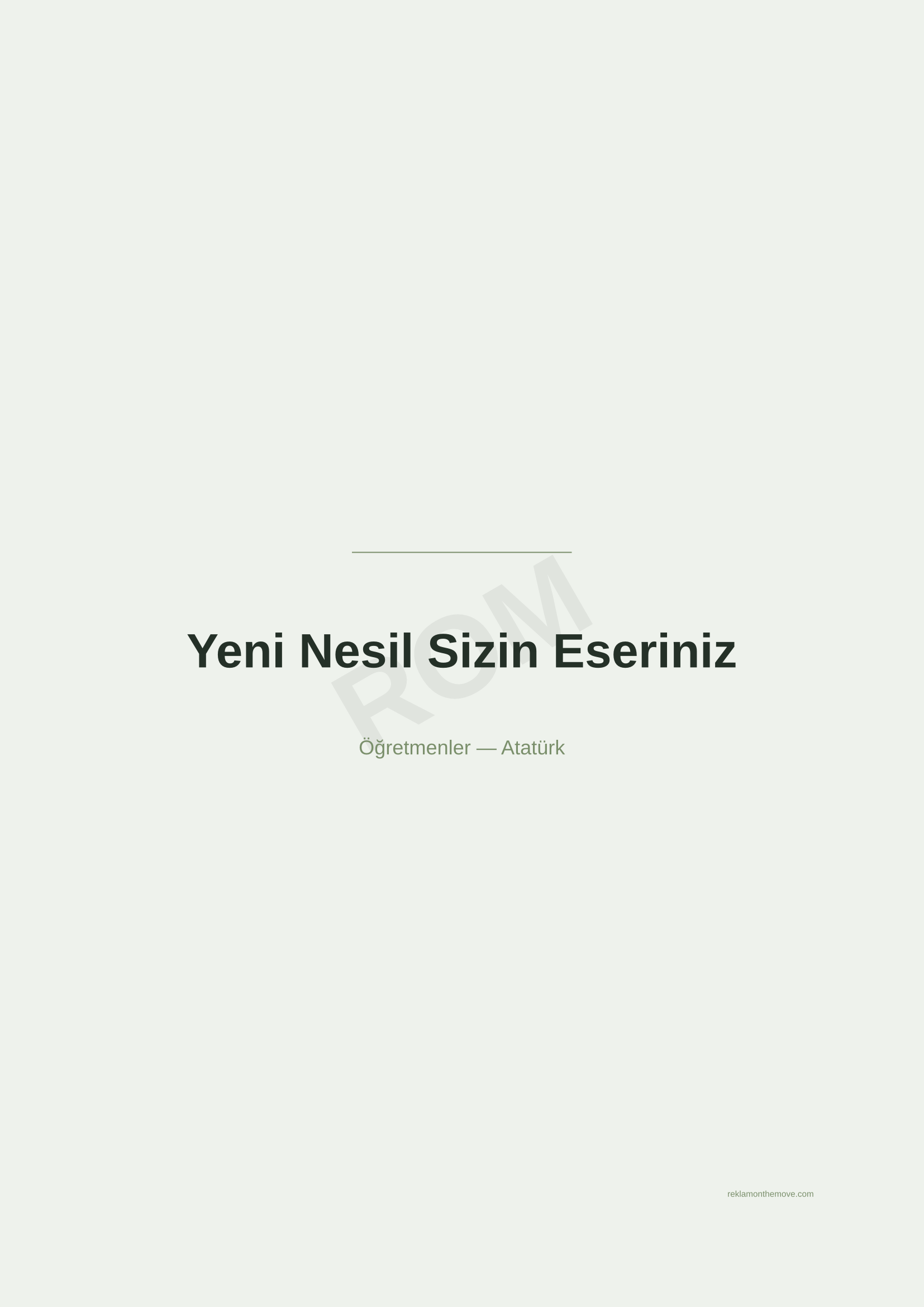 Yeni Nesil Sizin Eseriniz · Adaçayı — ROM dijital ürün önizlemesi (filigranlı)
