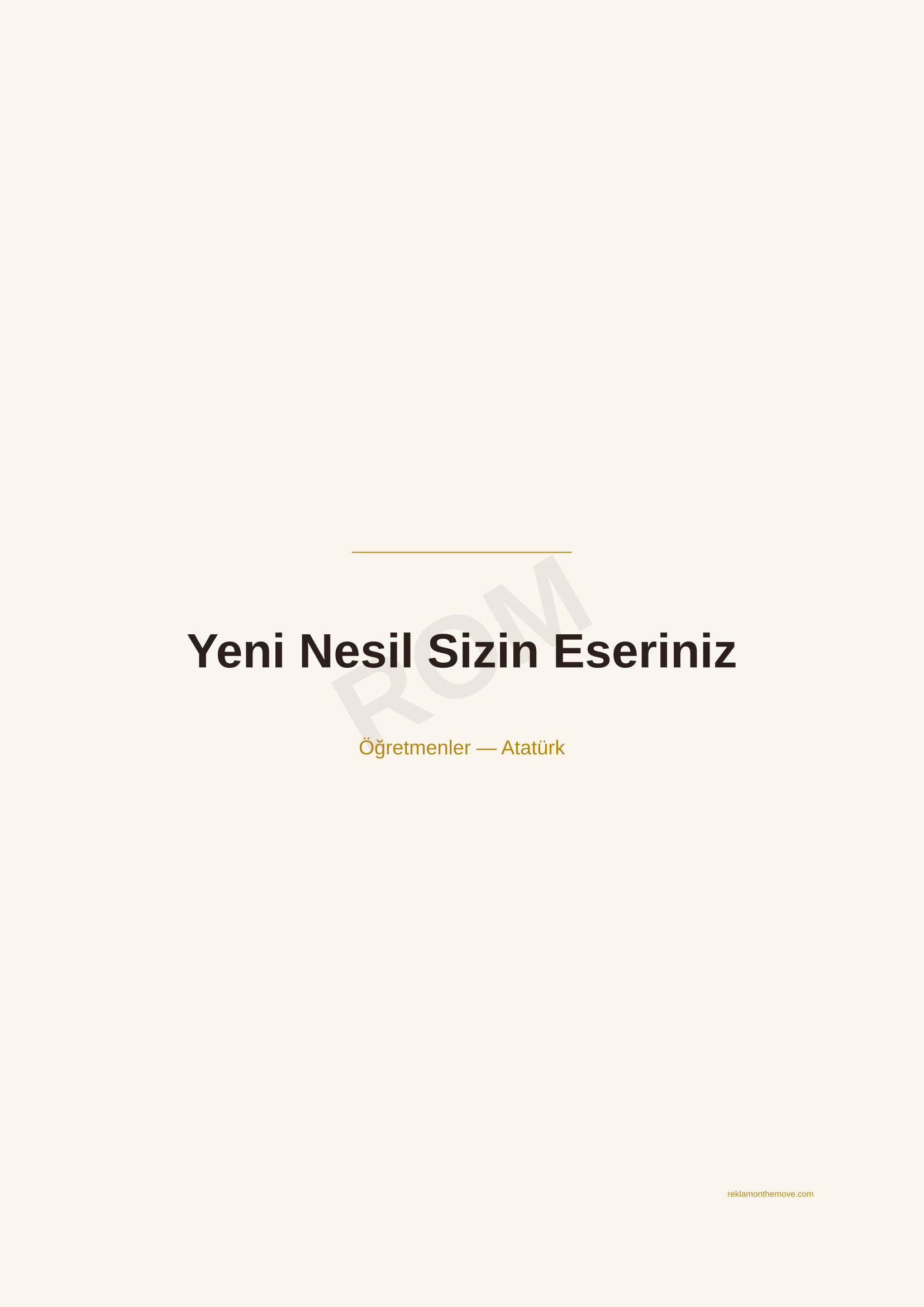 Yeni Nesil Sizin Eseriniz · Espresso — ROM dijital ürün önizlemesi (filigranlı)