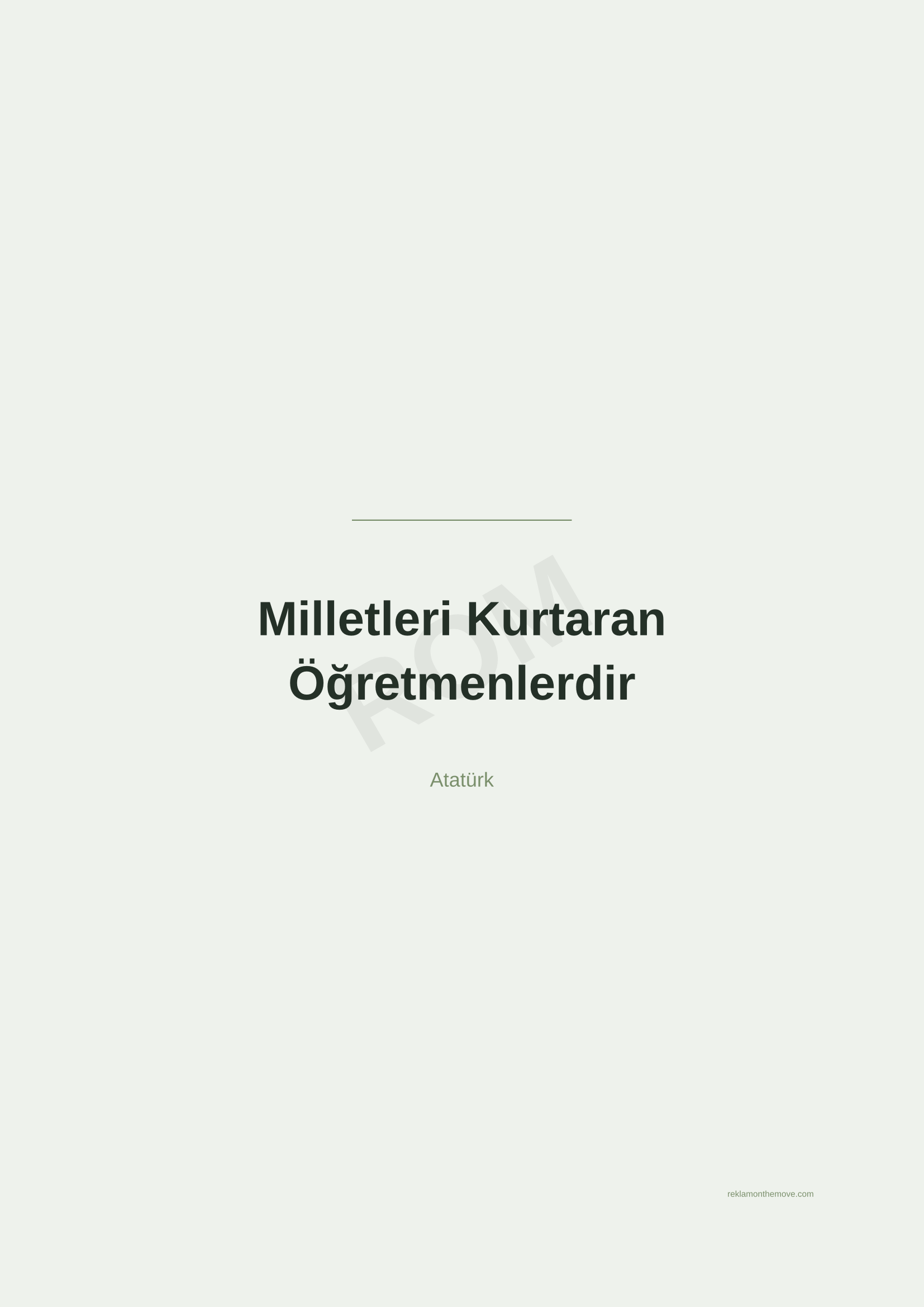 Milletleri Kurtaran Öğretmenlerdir · Adaçayı — ROM dijital ürün önizlemesi (filigranlı)