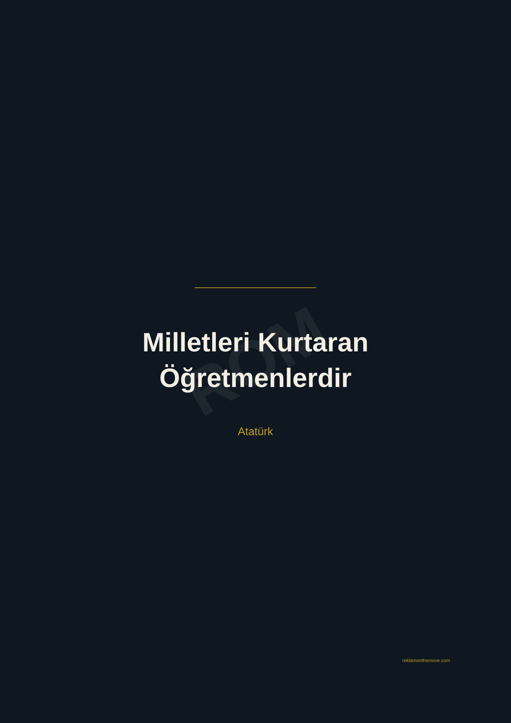 Milletleri Kurtaran Öğretmenlerdir · Gece — ROM dijital ürün önizlemesi (filigranlı)