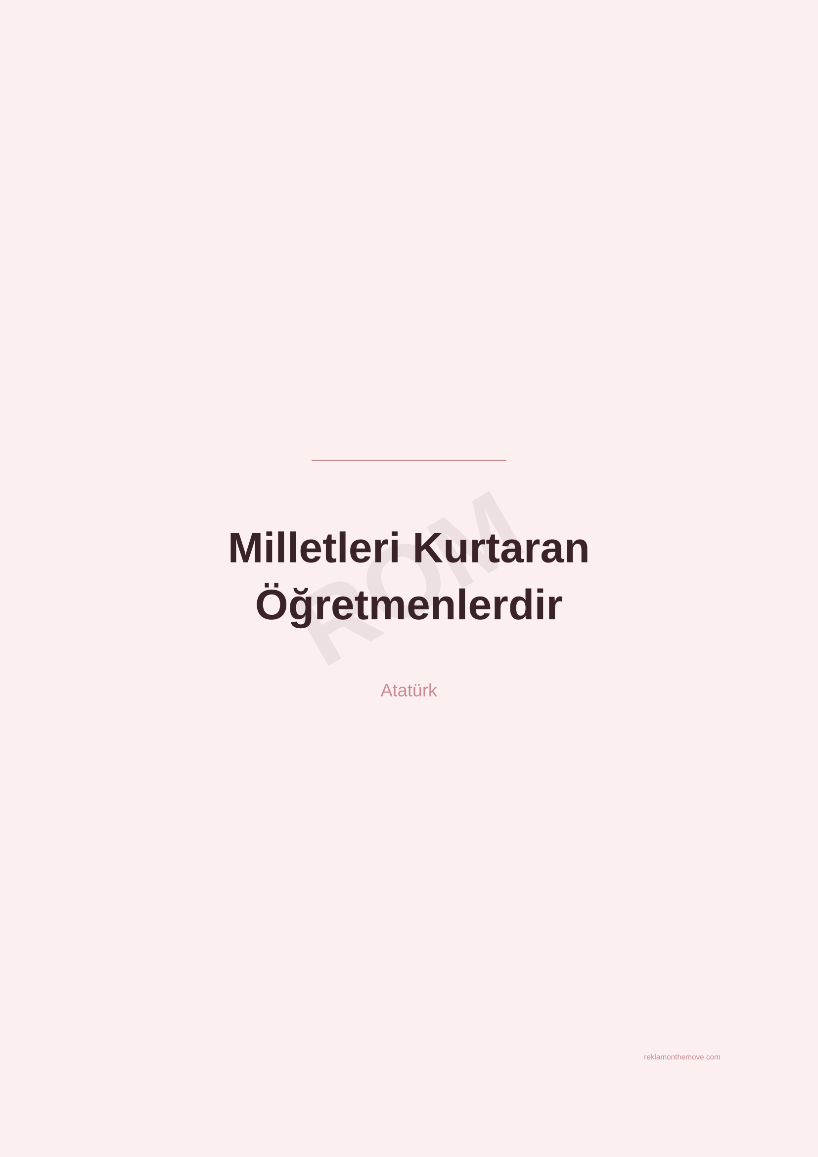 Milletleri Kurtaran Öğretmenlerdir · Gül — ROM dijital ürün önizlemesi (filigranlı)
