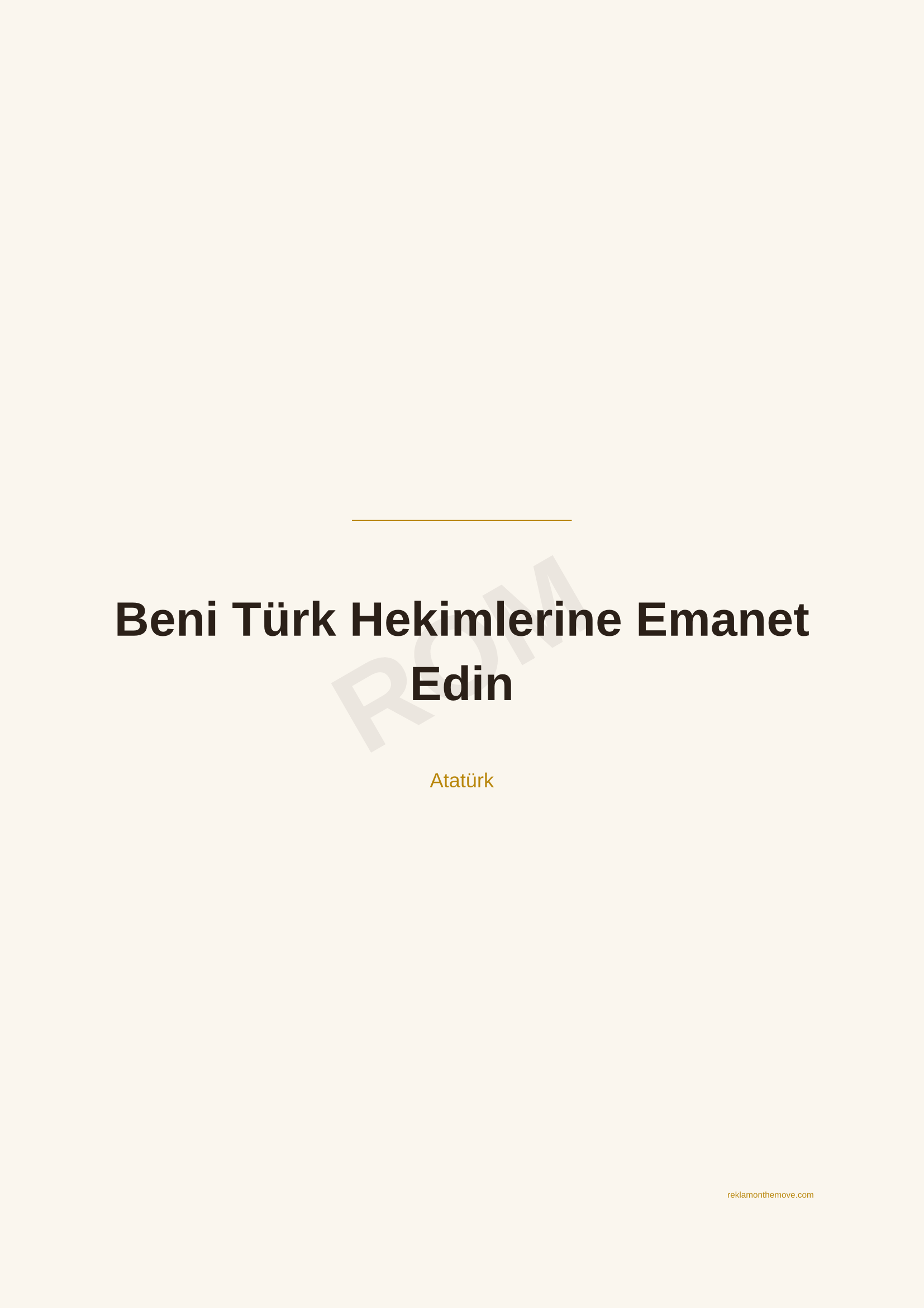 Beni Türk Hekimlerine Emanet Edin · Espresso — ROM dijital ürün önizlemesi (filigranlı)