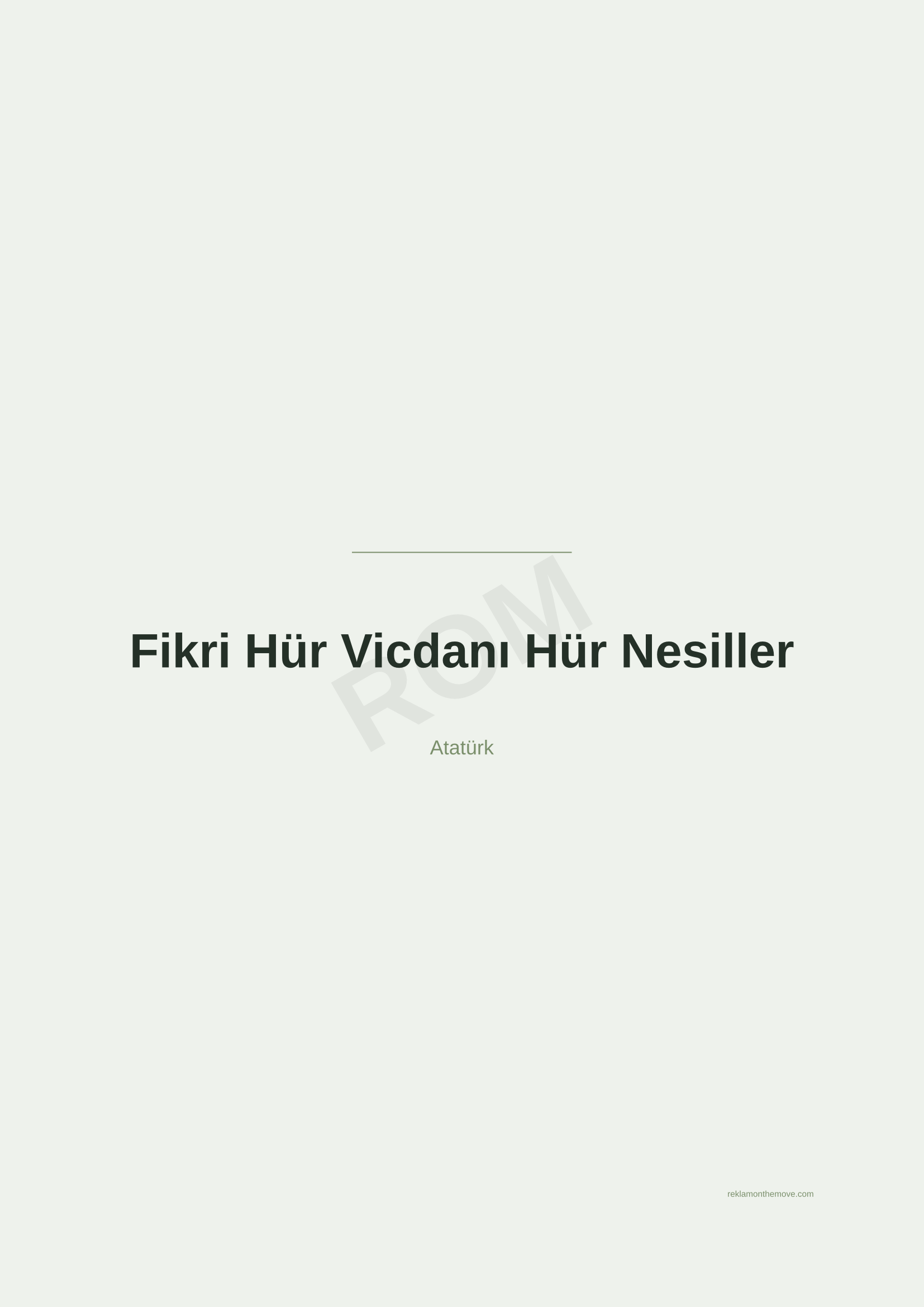 Fikri Hür Vicdanı Hür Nesiller · Adaçayı — ROM dijital ürün önizlemesi (filigranlı)