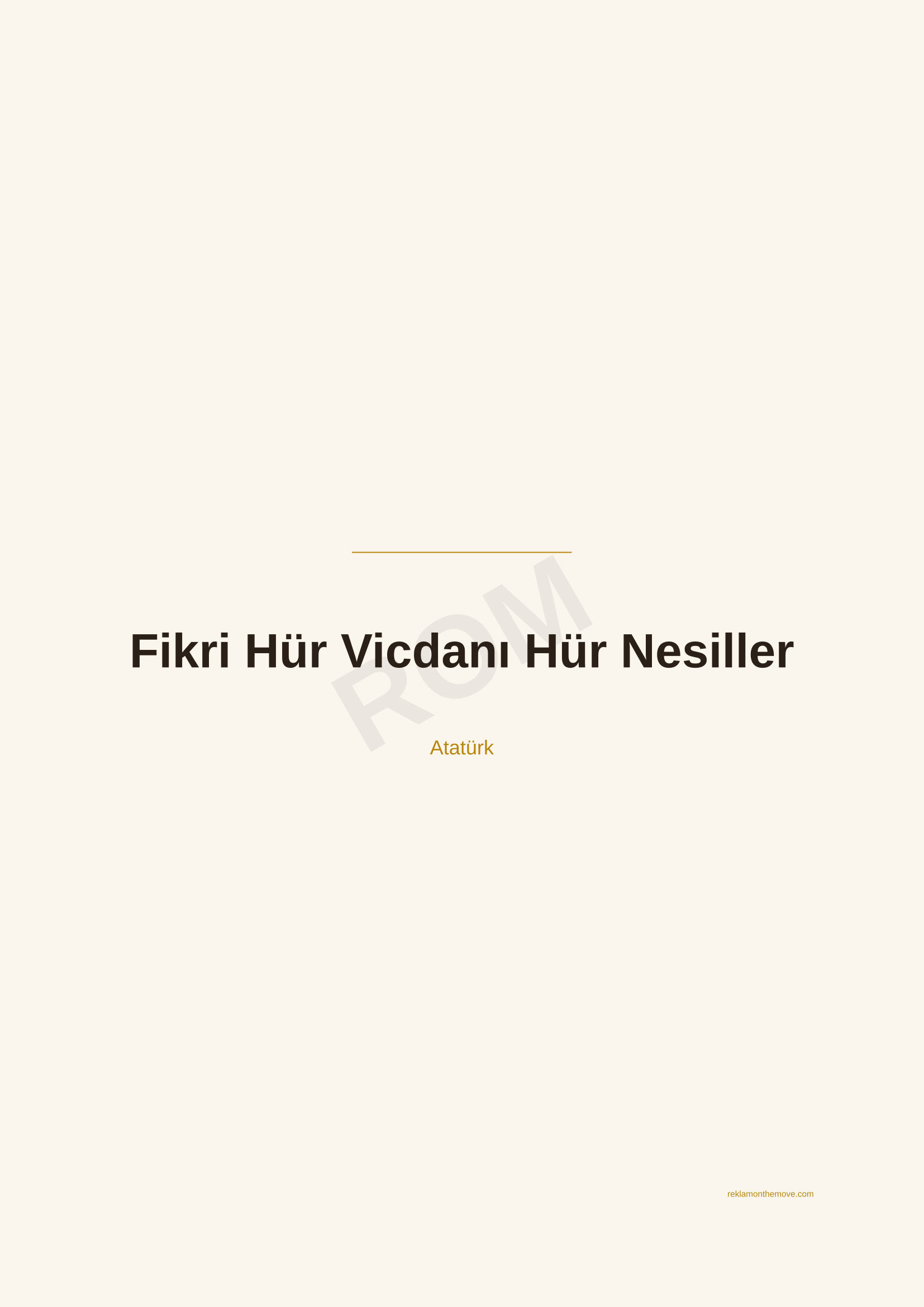 Fikri Hür Vicdanı Hür Nesiller · Espresso — ROM dijital ürün önizlemesi (filigranlı)