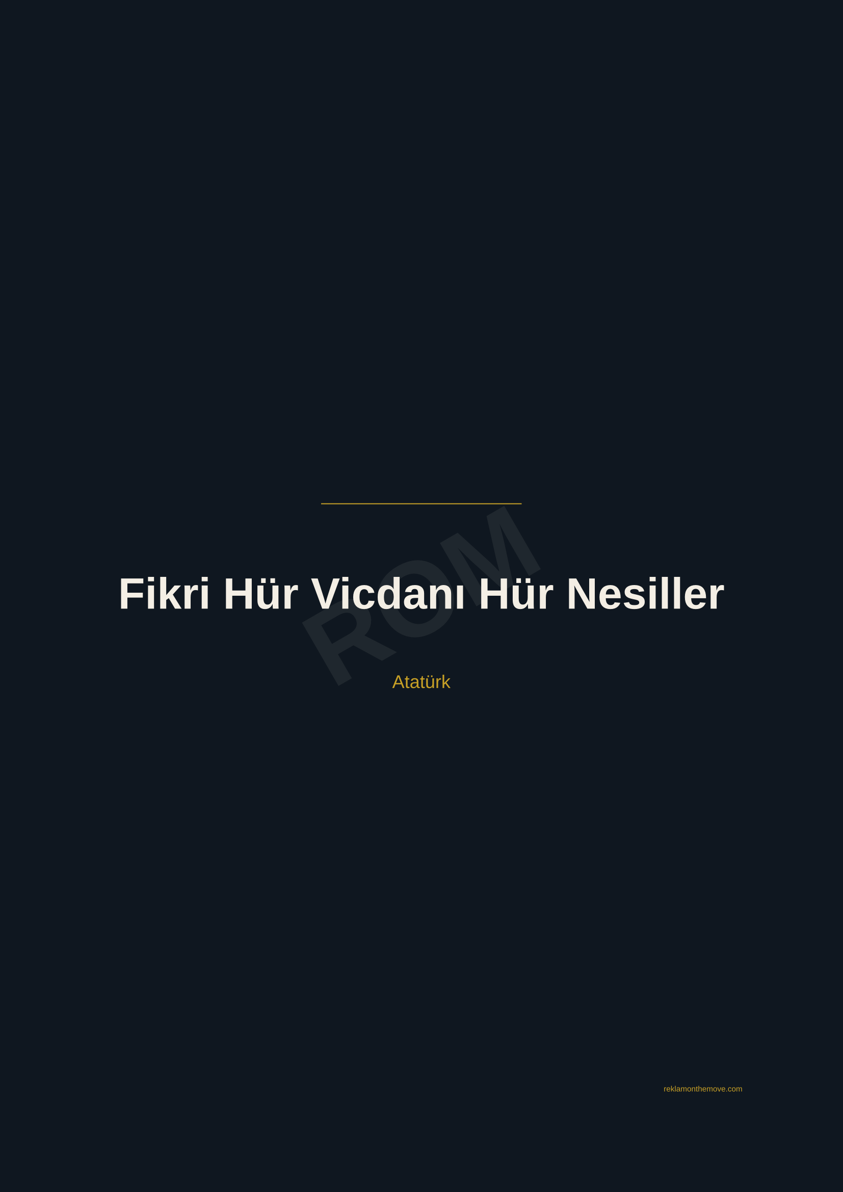 Fikri Hür Vicdanı Hür Nesiller · Gece — ROM dijital ürün önizlemesi (filigranlı)