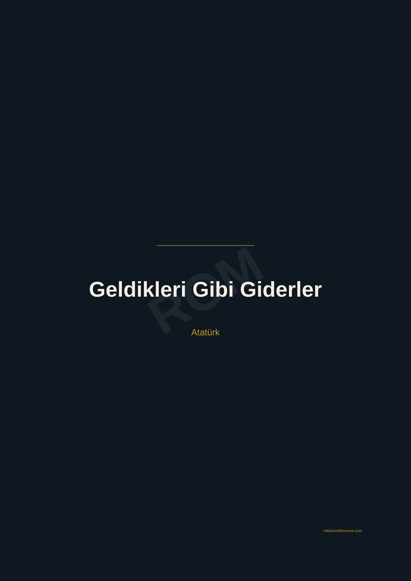 Geldikleri Gibi Giderler · Gece — ROM dijital ürün önizlemesi (filigranlı)