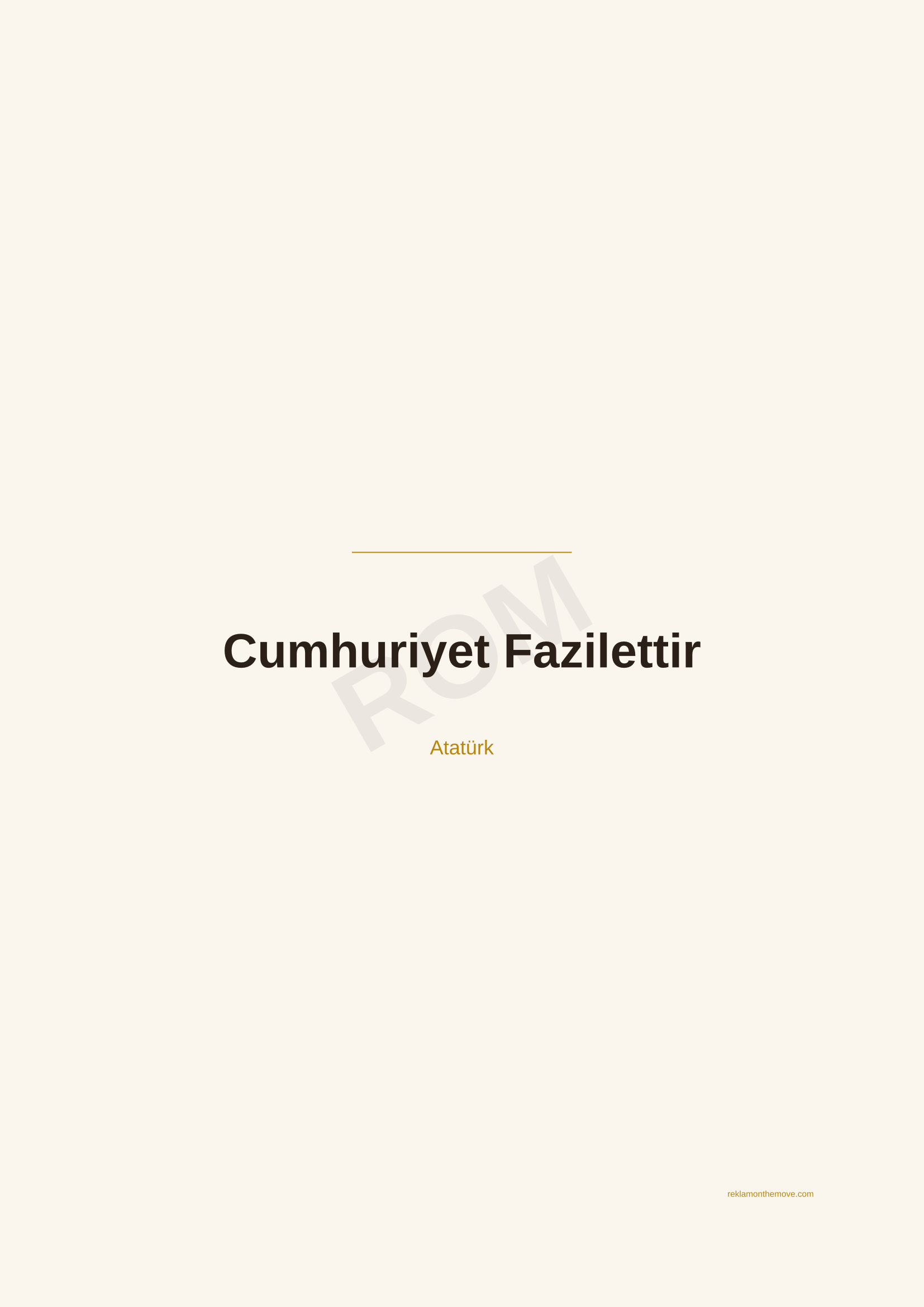 Cumhuriyet Fazilettir · Espresso — ROM dijital ürün önizlemesi (filigranlı)