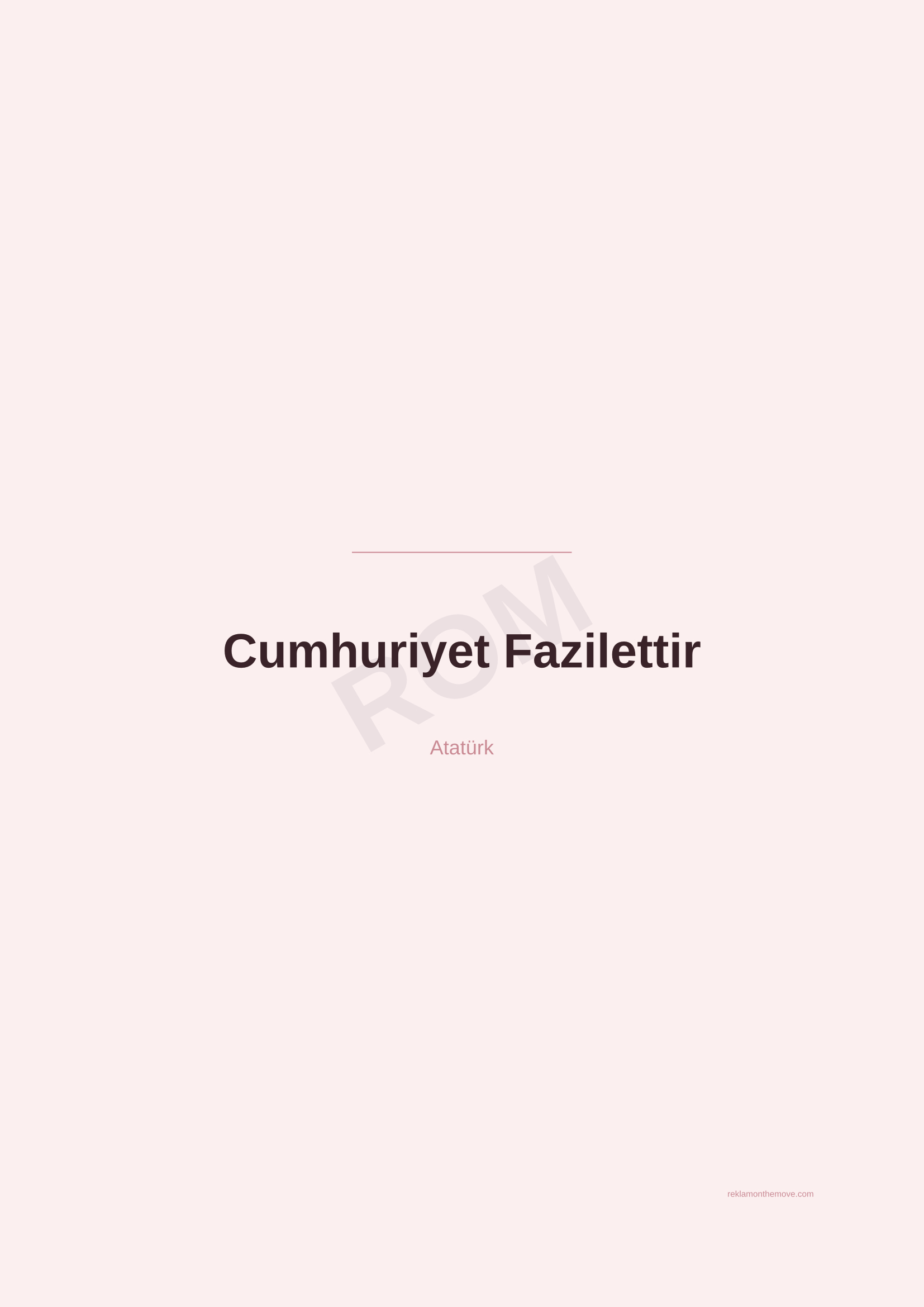 Cumhuriyet Fazilettir · Gül — ROM dijital ürün önizlemesi (filigranlı)
