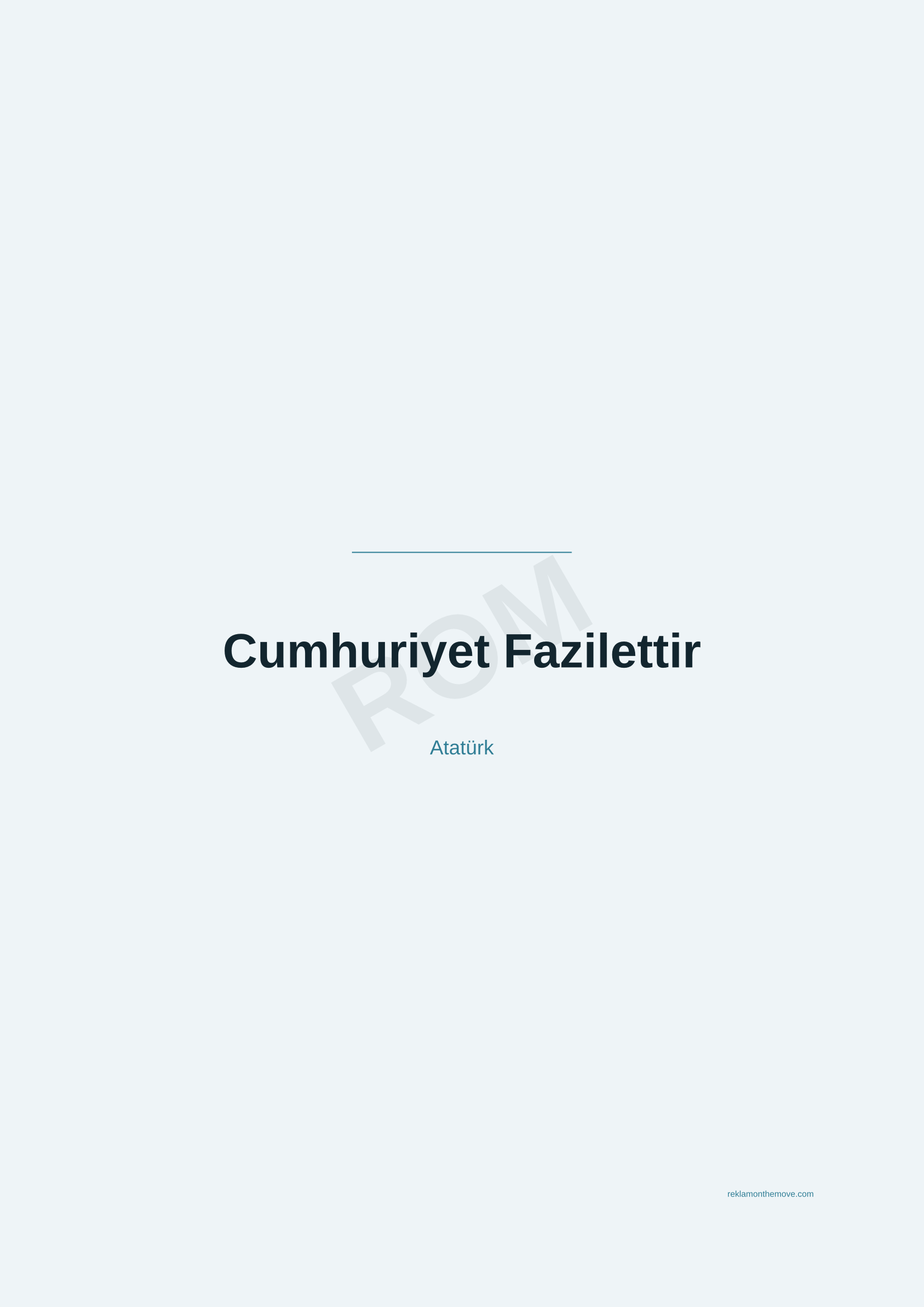 Cumhuriyet Fazilettir · Okyanus — ROM dijital ürün önizlemesi (filigranlı)