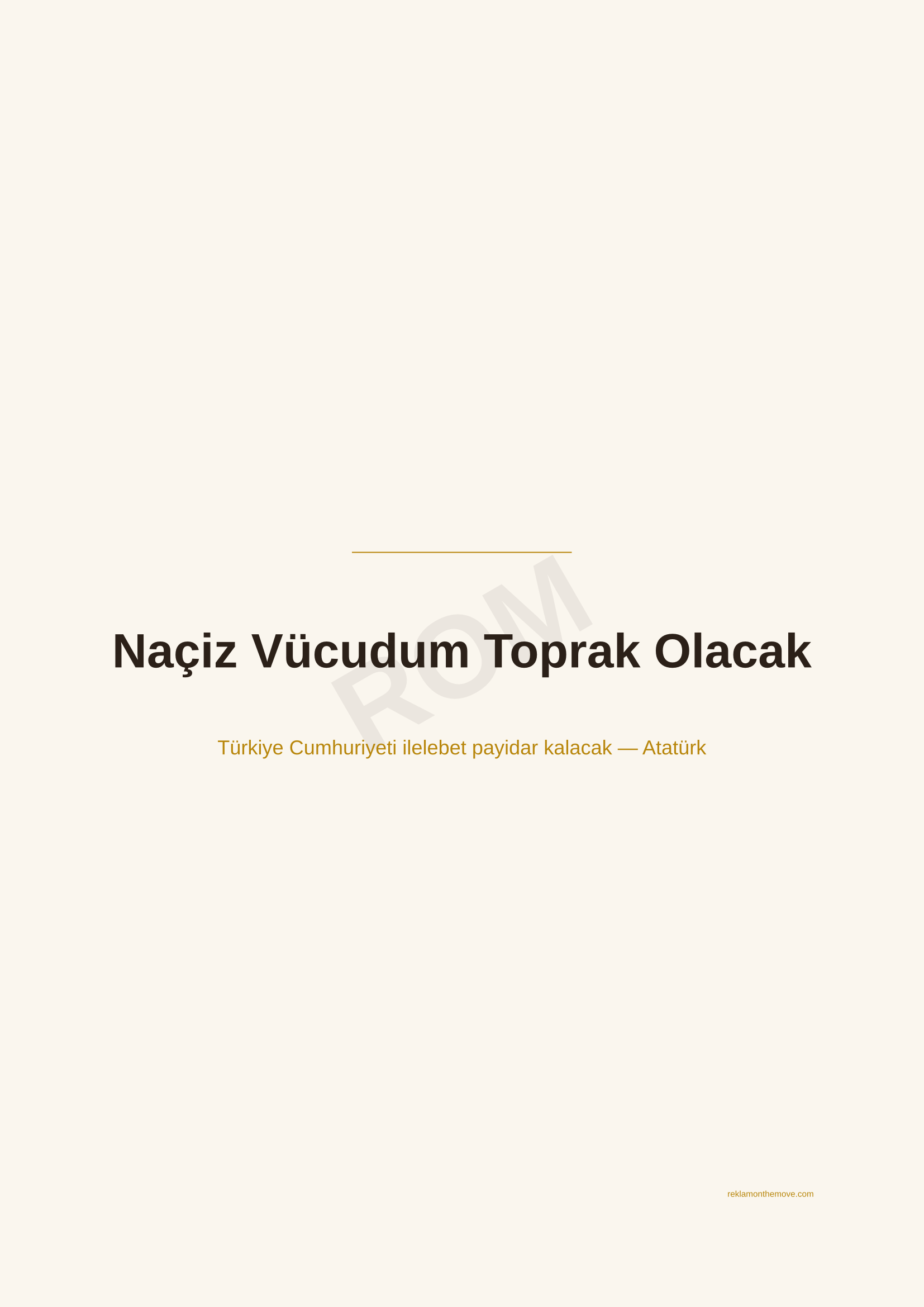 Naçiz Vücudum Toprak Olacak · Espresso — ROM dijital ürün önizlemesi (filigranlı)