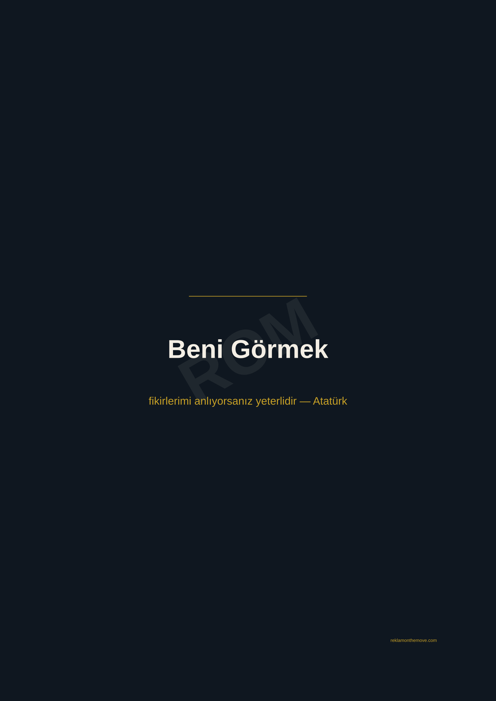 Beni Görmek · Gece — ROM dijital ürün önizlemesi (filigranlı)