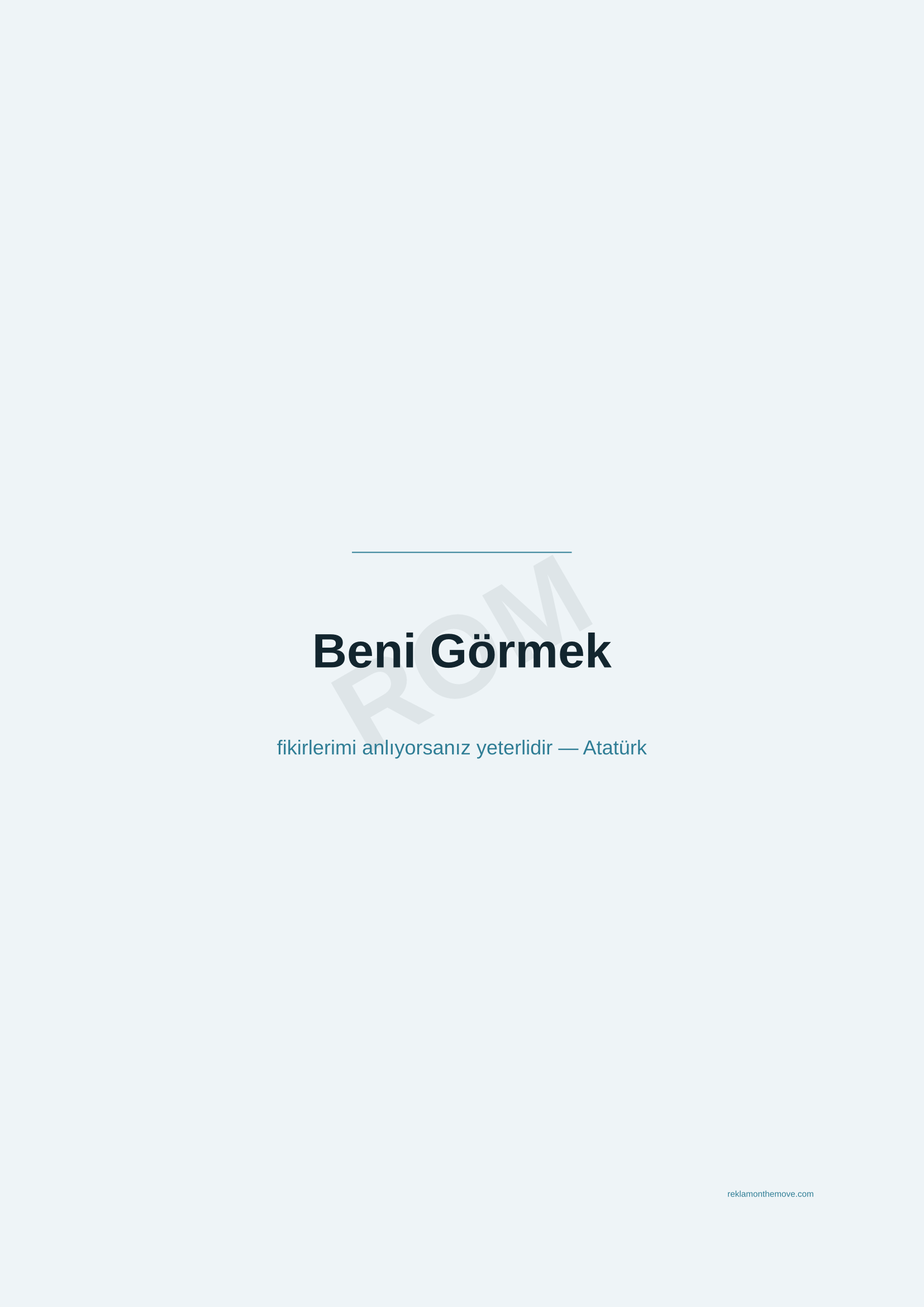 Beni Görmek · Okyanus — ROM dijital ürün önizlemesi (filigranlı)