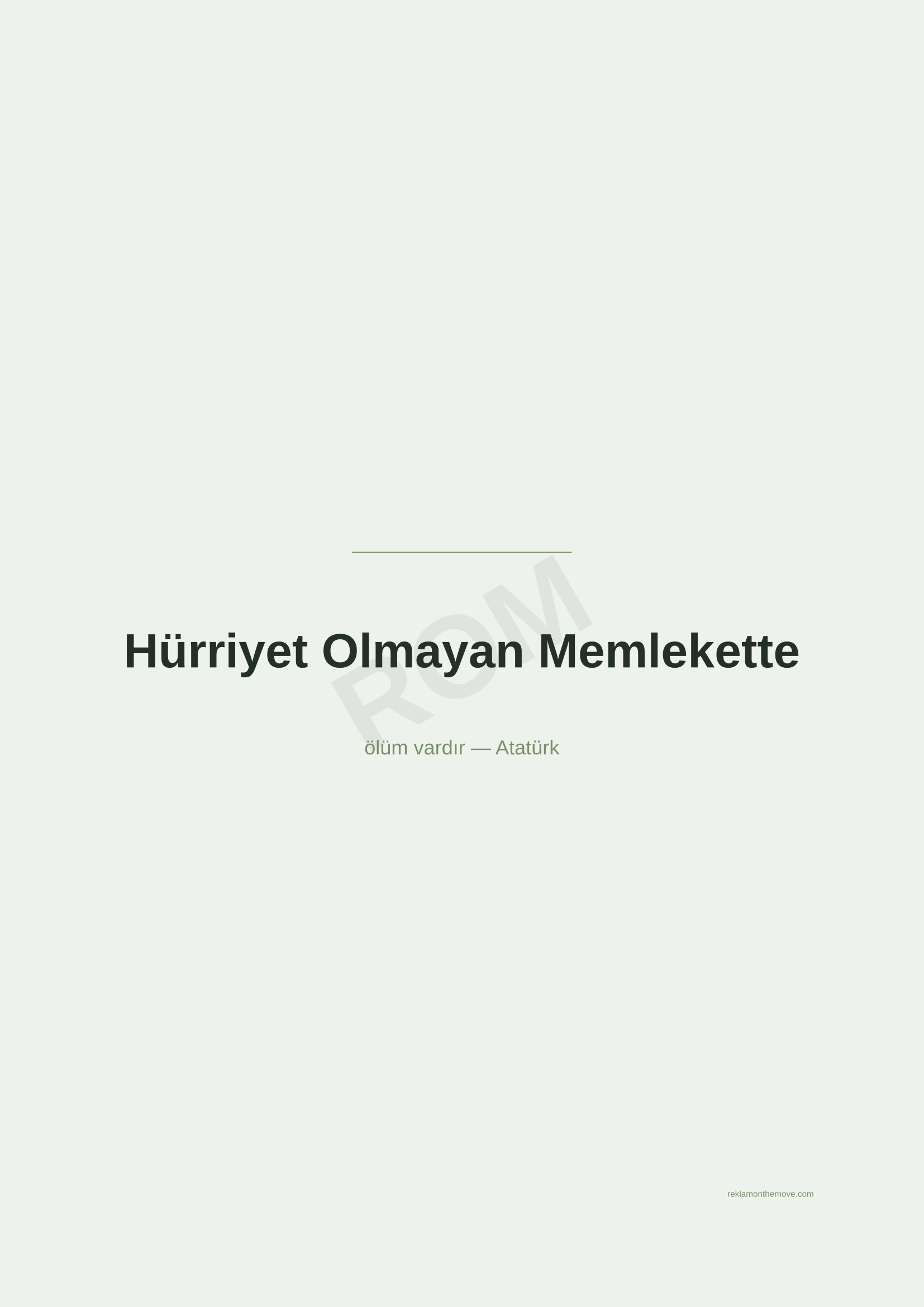 Hürriyet Olmayan Memlekette · Adaçayı — ROM dijital ürün önizlemesi (filigranlı)