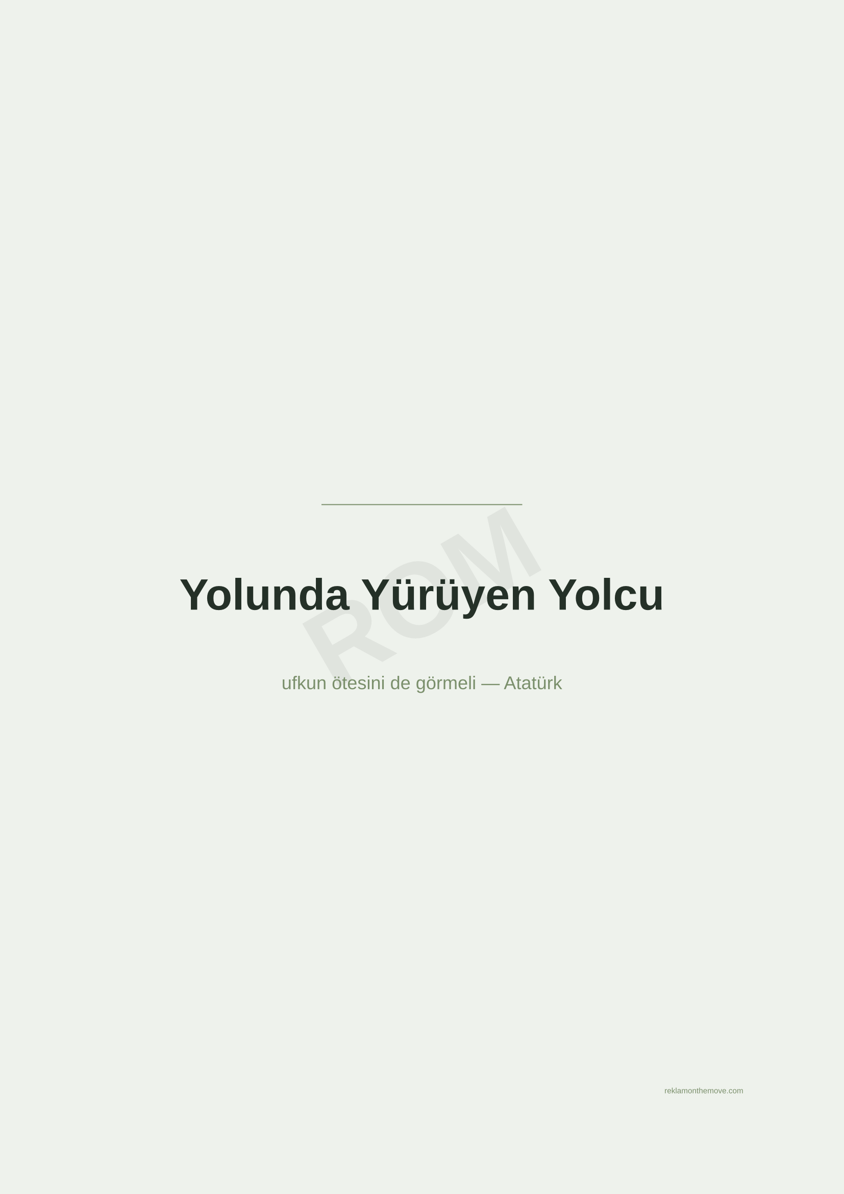 Yolunda Yürüyen Yolcu · Adaçayı — ROM dijital ürün önizlemesi (filigranlı)