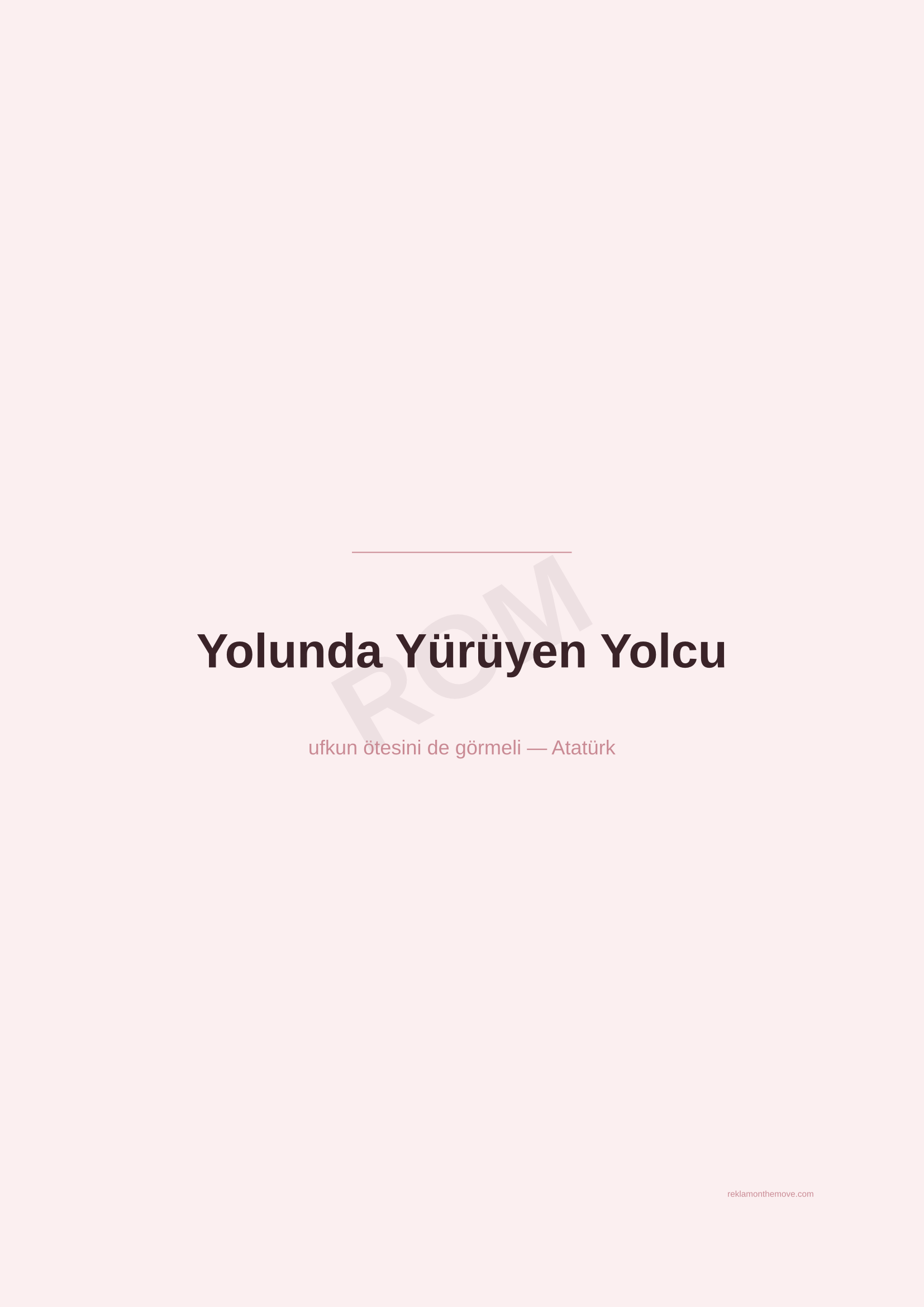 Yolunda Yürüyen Yolcu · Gül — ROM dijital ürün önizlemesi (filigranlı)