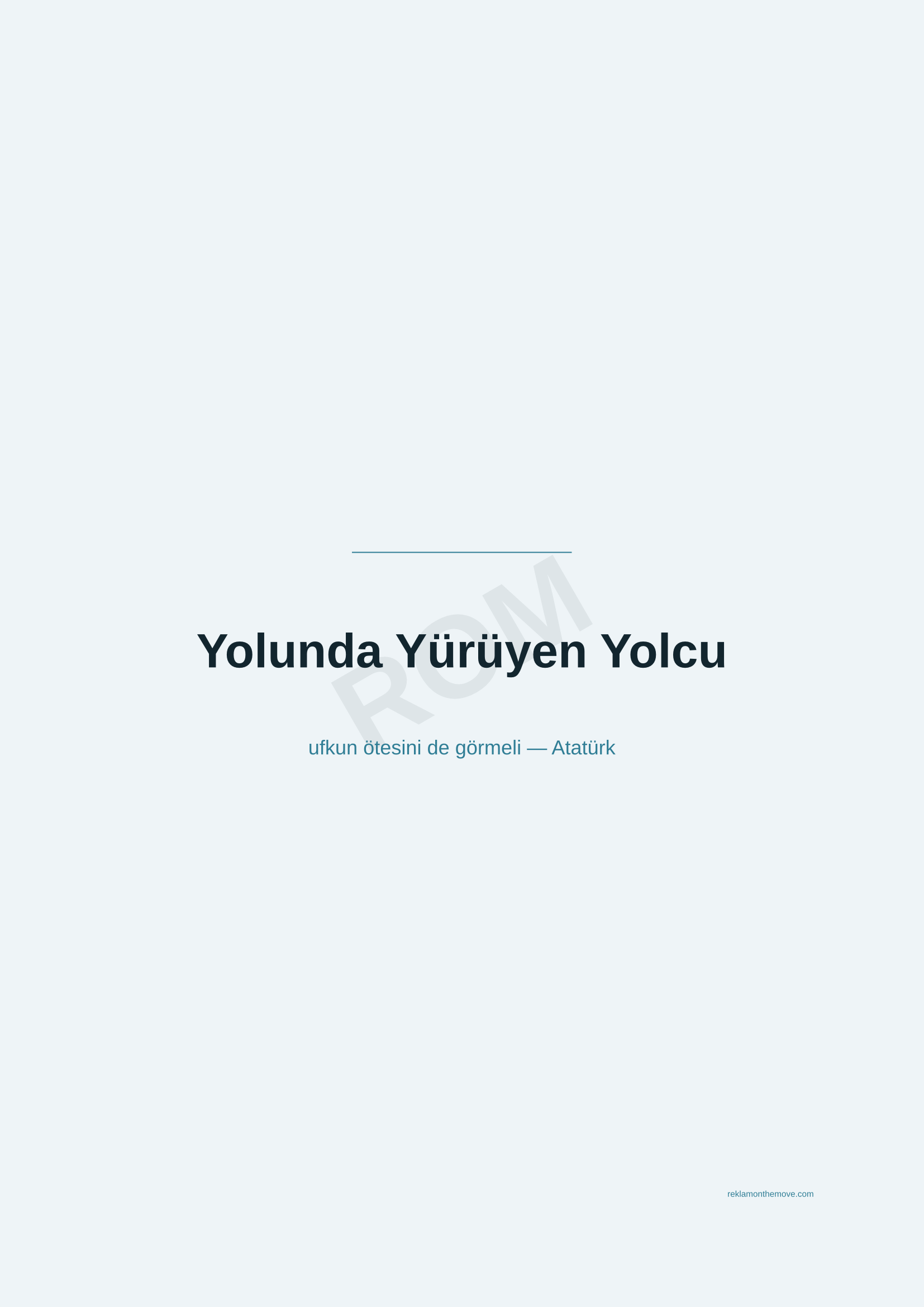 Yolunda Yürüyen Yolcu · Okyanus — ROM dijital ürün önizlemesi (filigranlı)