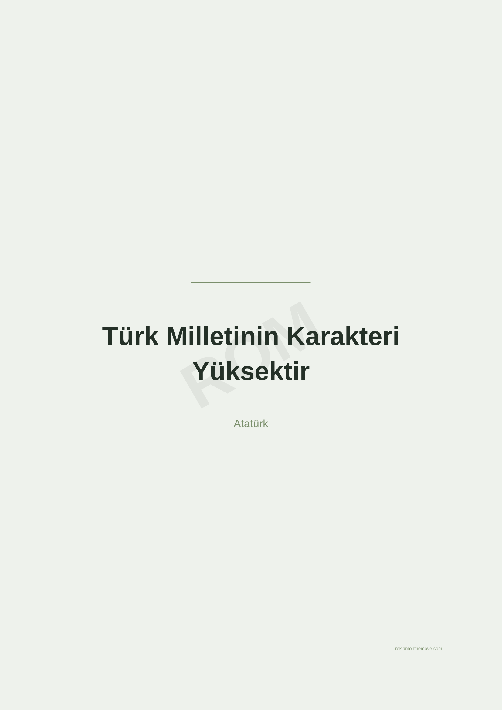 Türk Milletinin Karakteri Yüksektir · Adaçayı — ROM dijital ürün önizlemesi (filigranlı)