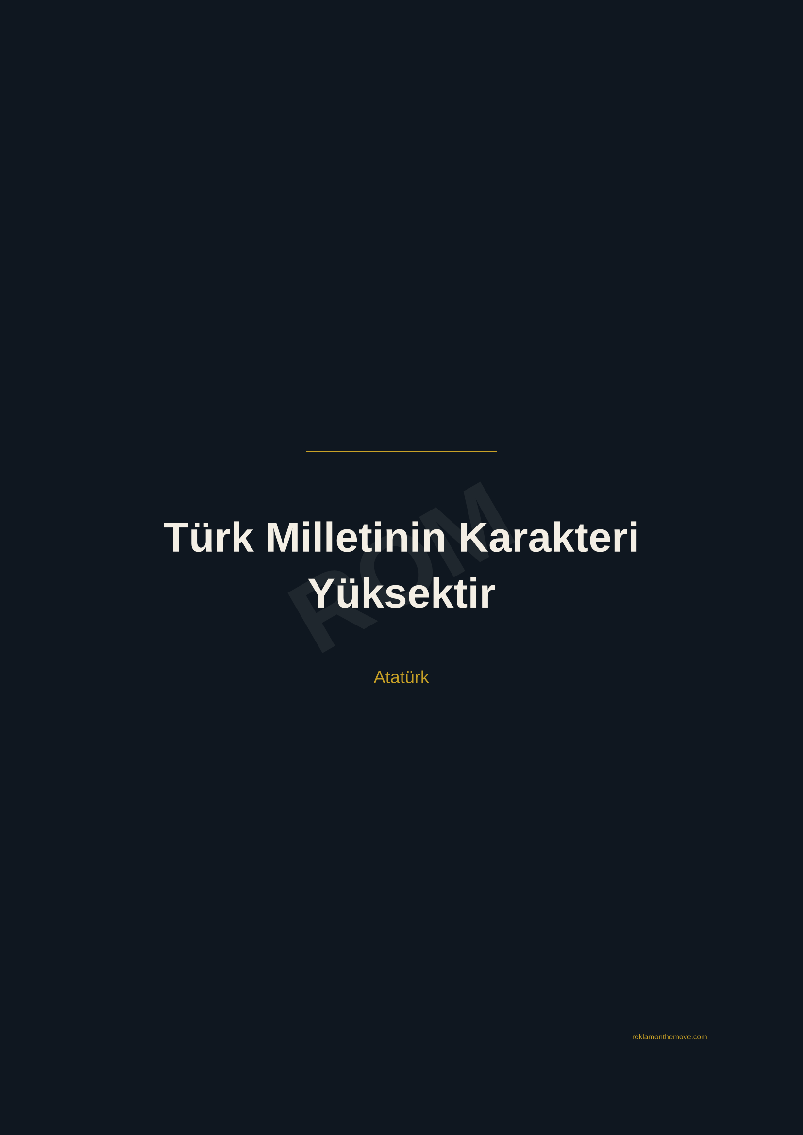 Türk Milletinin Karakteri Yüksektir · Gece — ROM dijital ürün önizlemesi (filigranlı)