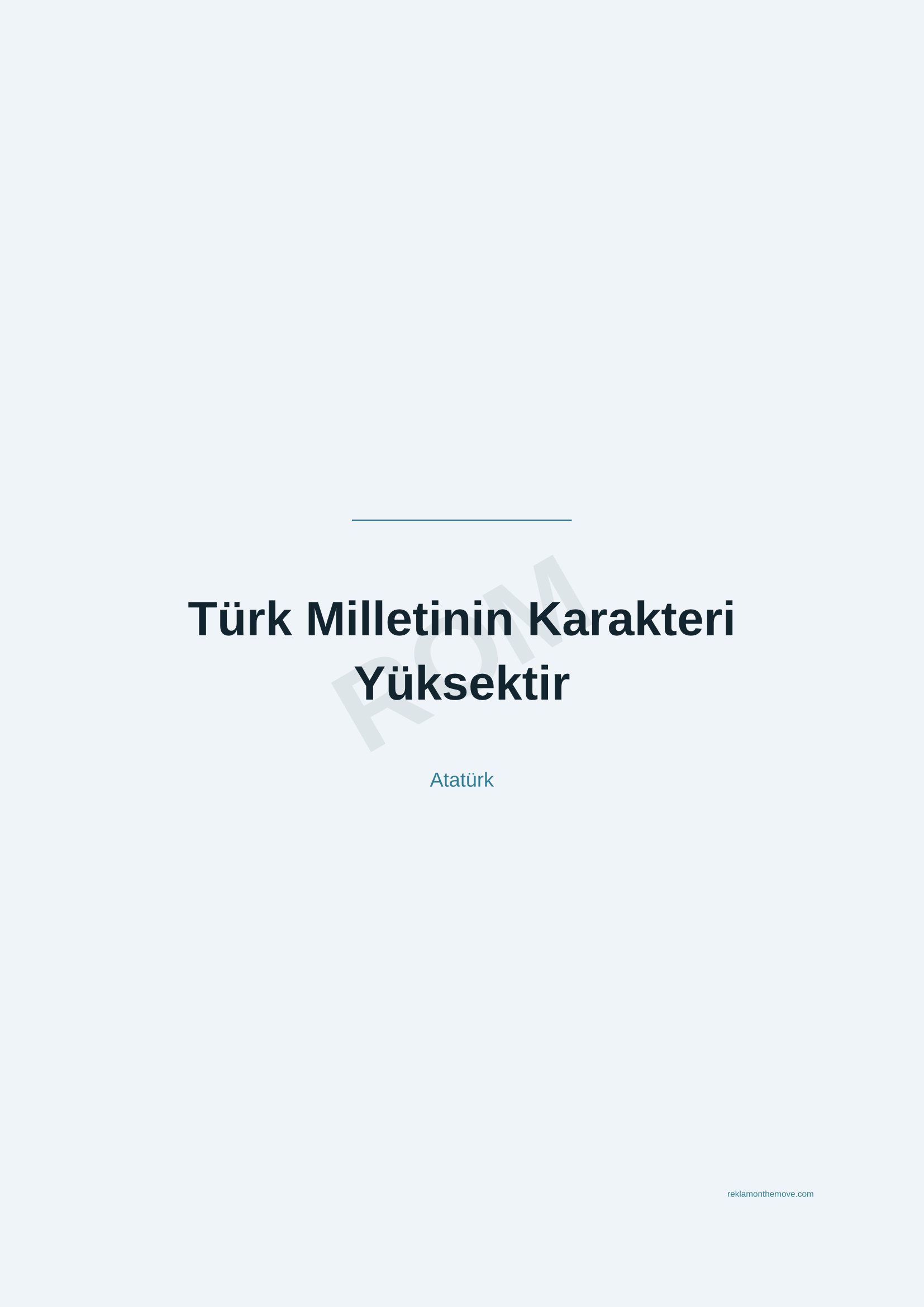 Türk Milletinin Karakteri Yüksektir · Okyanus — ROM dijital ürün önizlemesi (filigranlı)