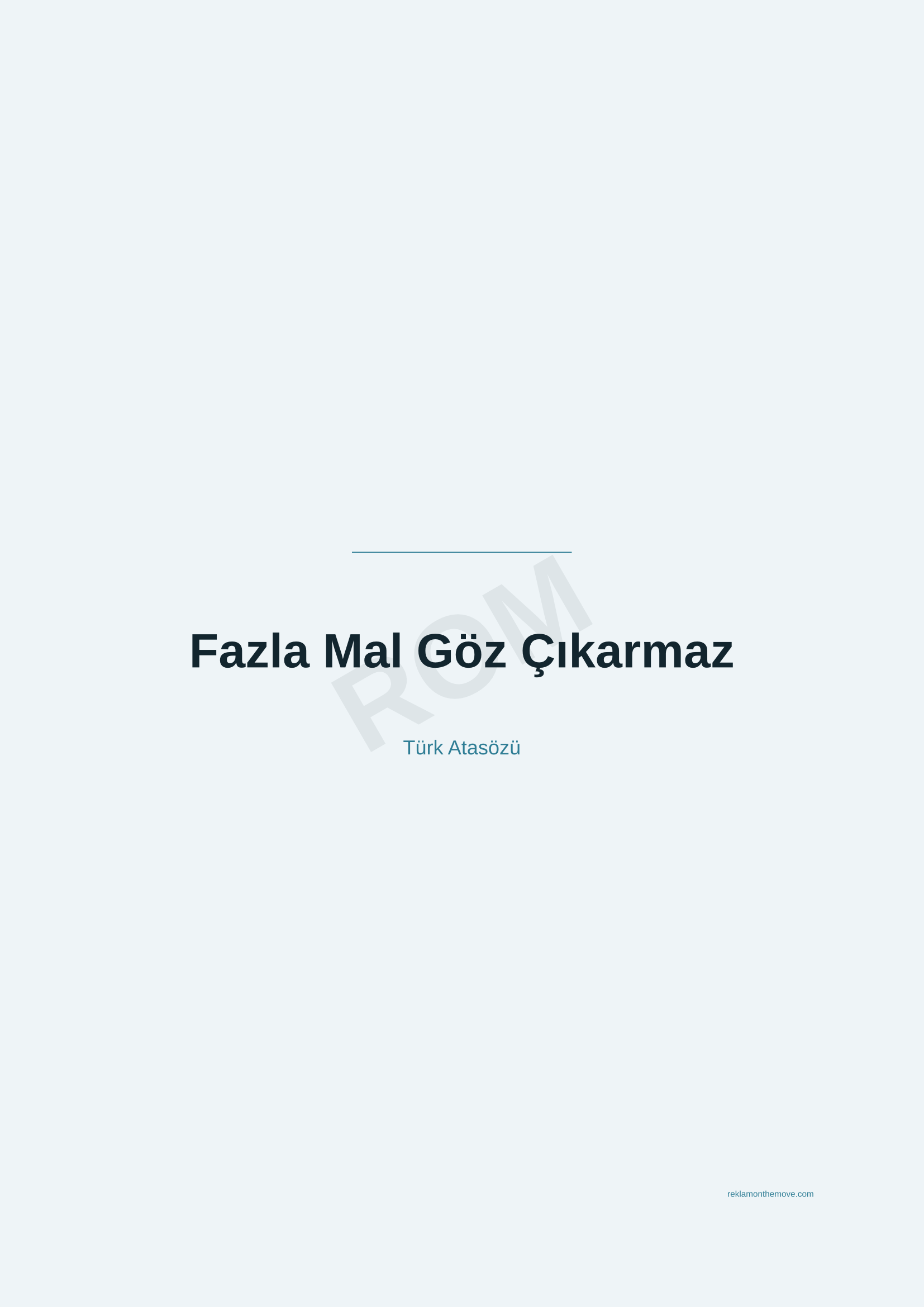 Fazla Mal Göz Çıkarmaz · Okyanus — ROM dijital ürün önizlemesi (filigranlı)