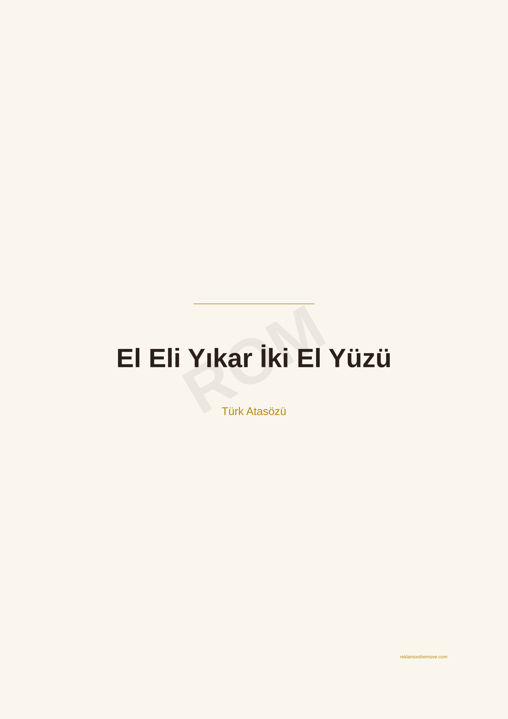 El Eli Yıkar İki El Yüzü · Espresso — ROM dijital ürün önizlemesi (filigranlı)