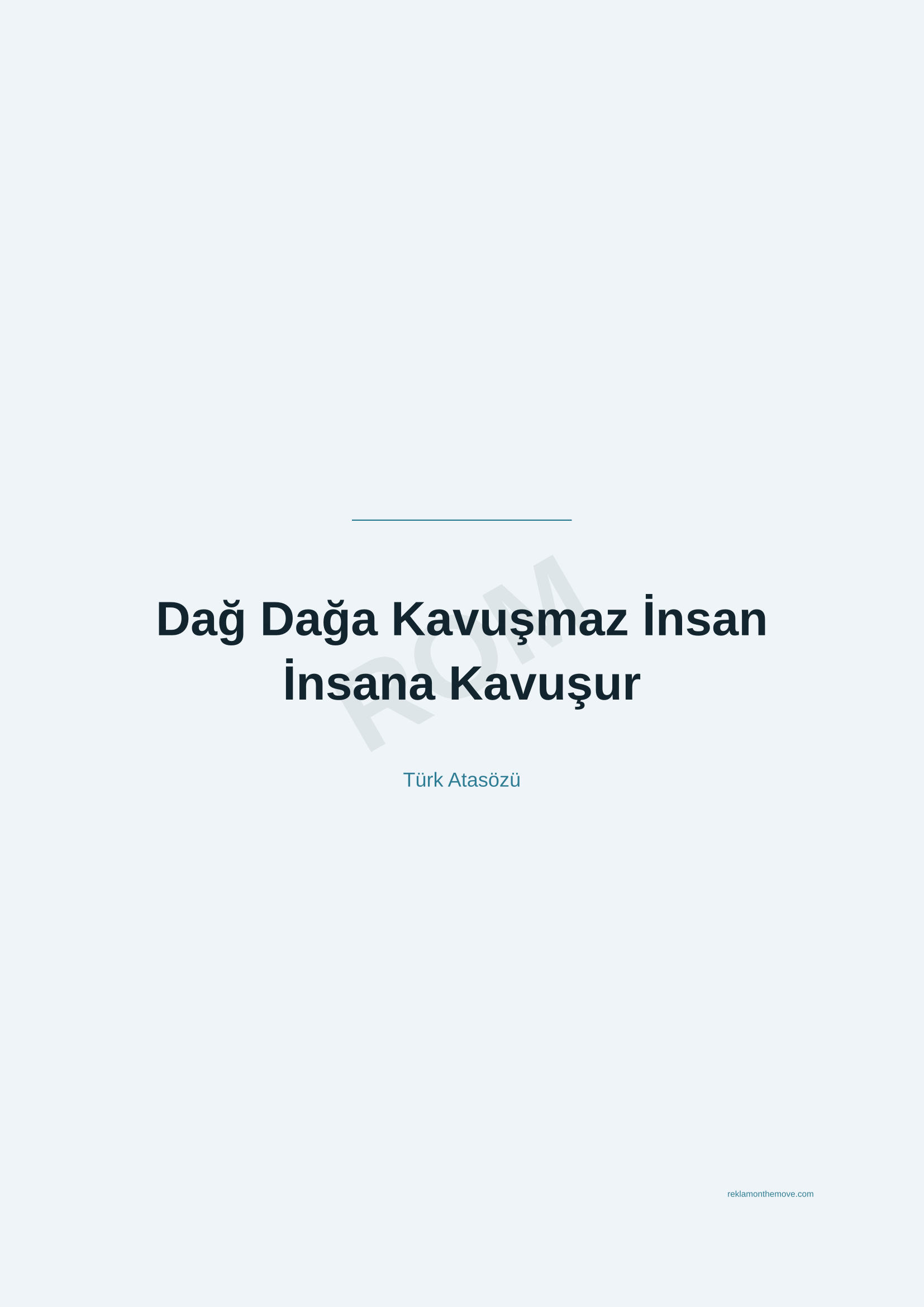 Dağ Dağa Kavuşmaz İnsan İnsana Kavuşur · Okyanus · A2 — ROM dijital ürün önizlemesi (filigranlı)